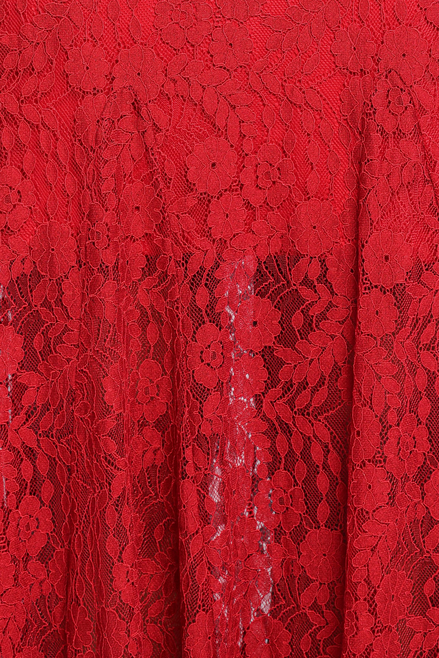 Keani Long Sleeve Maxi Dress - Red - Image 6