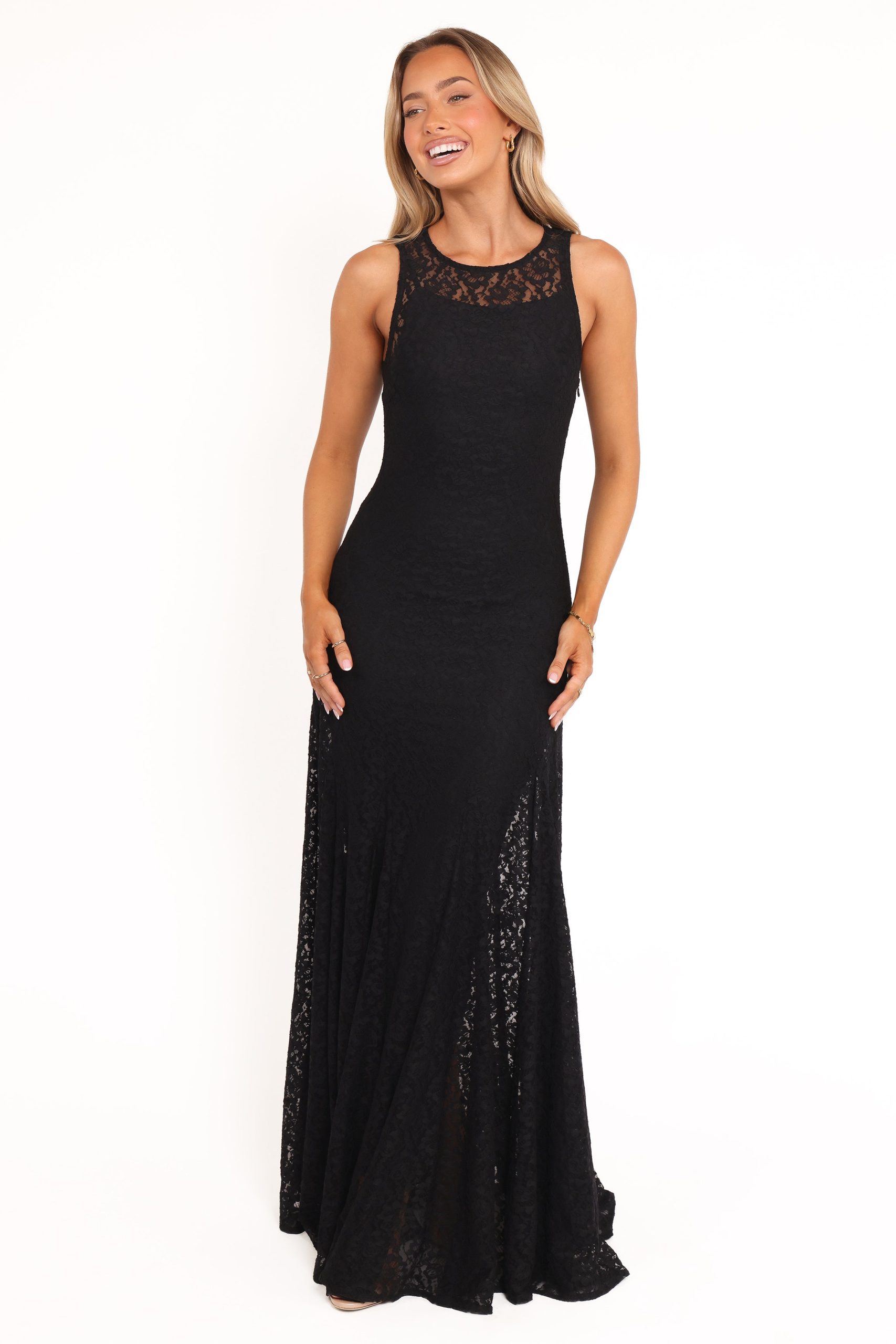Keani Maxi Dress - Black Lace - Image 2