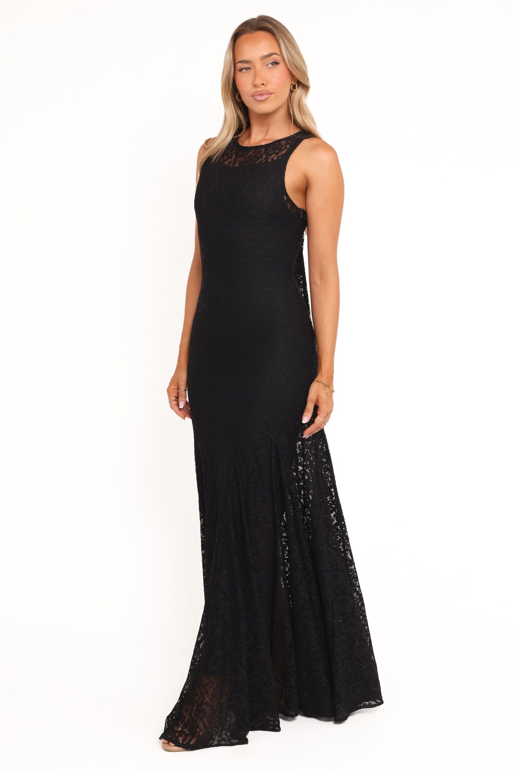 Keani Maxi Dress - Black Lace - Image 4