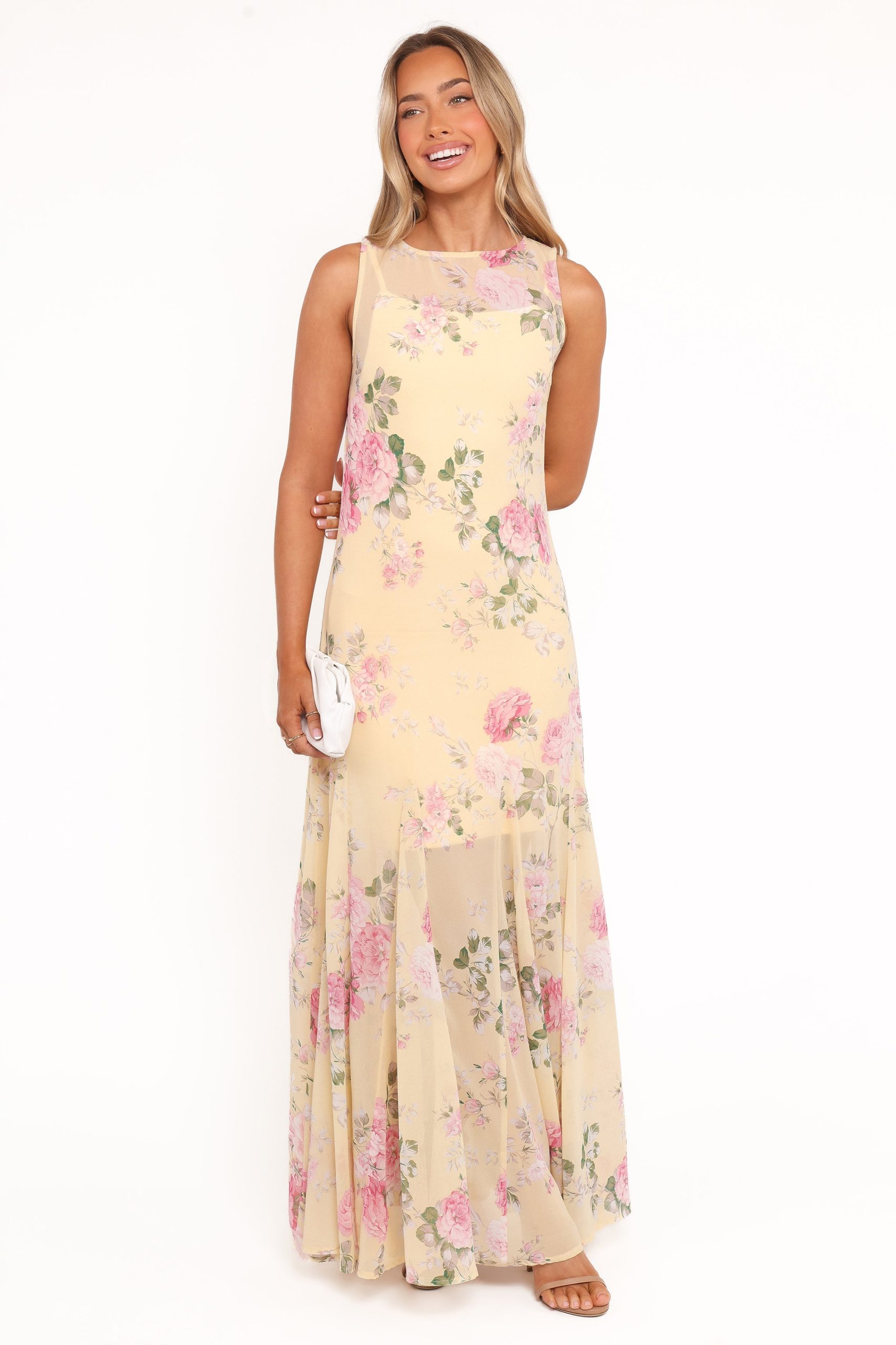 Keani Maxi Dress - Yellow Floral - Image 3