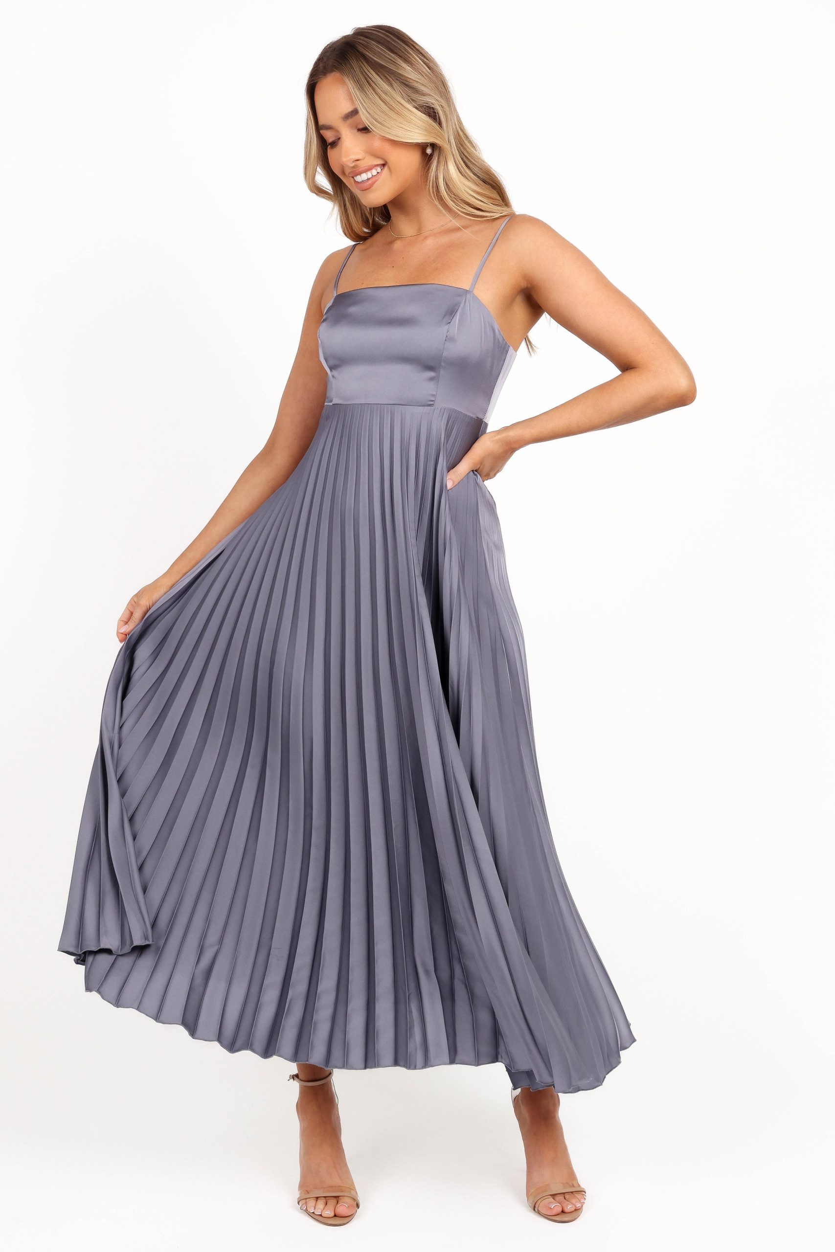 Keegan Maxi Dress - Steel Gray - Image 4
