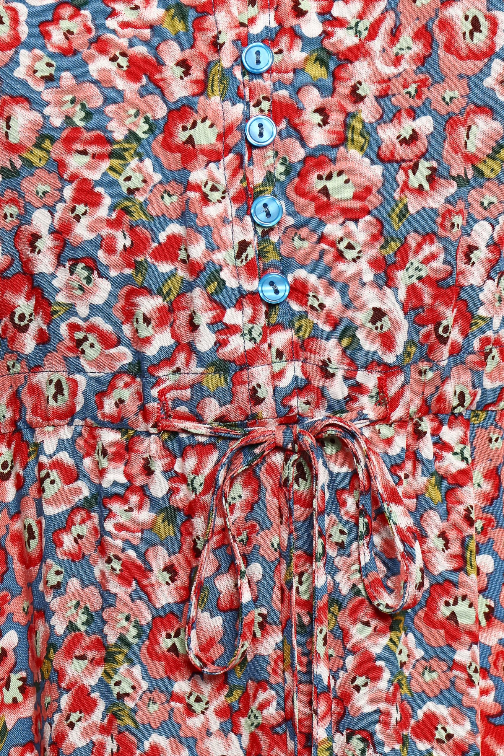 Kelda Dress - Blue Ditsy Floral - Image 6
