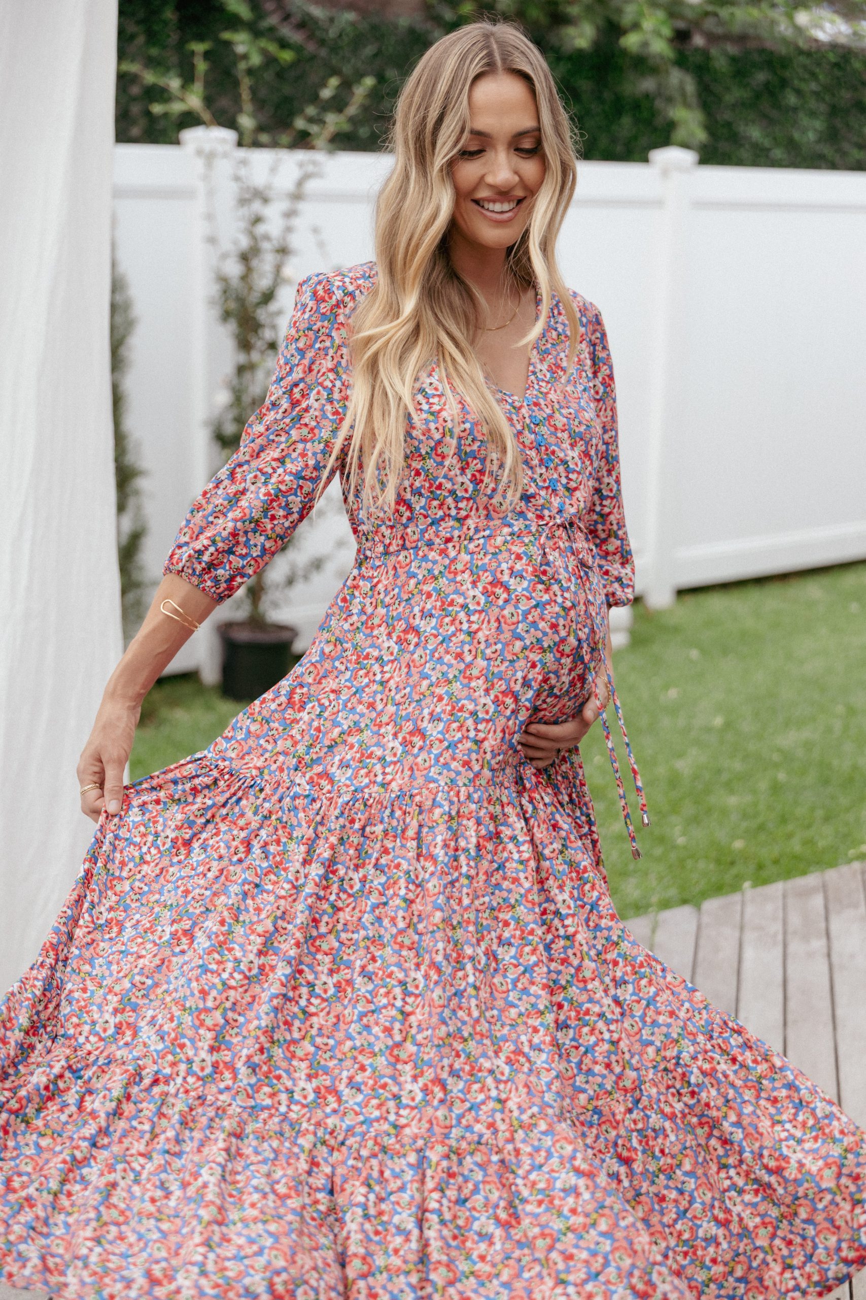 Kelda Dress - Blue Ditsy Floral - Image 7