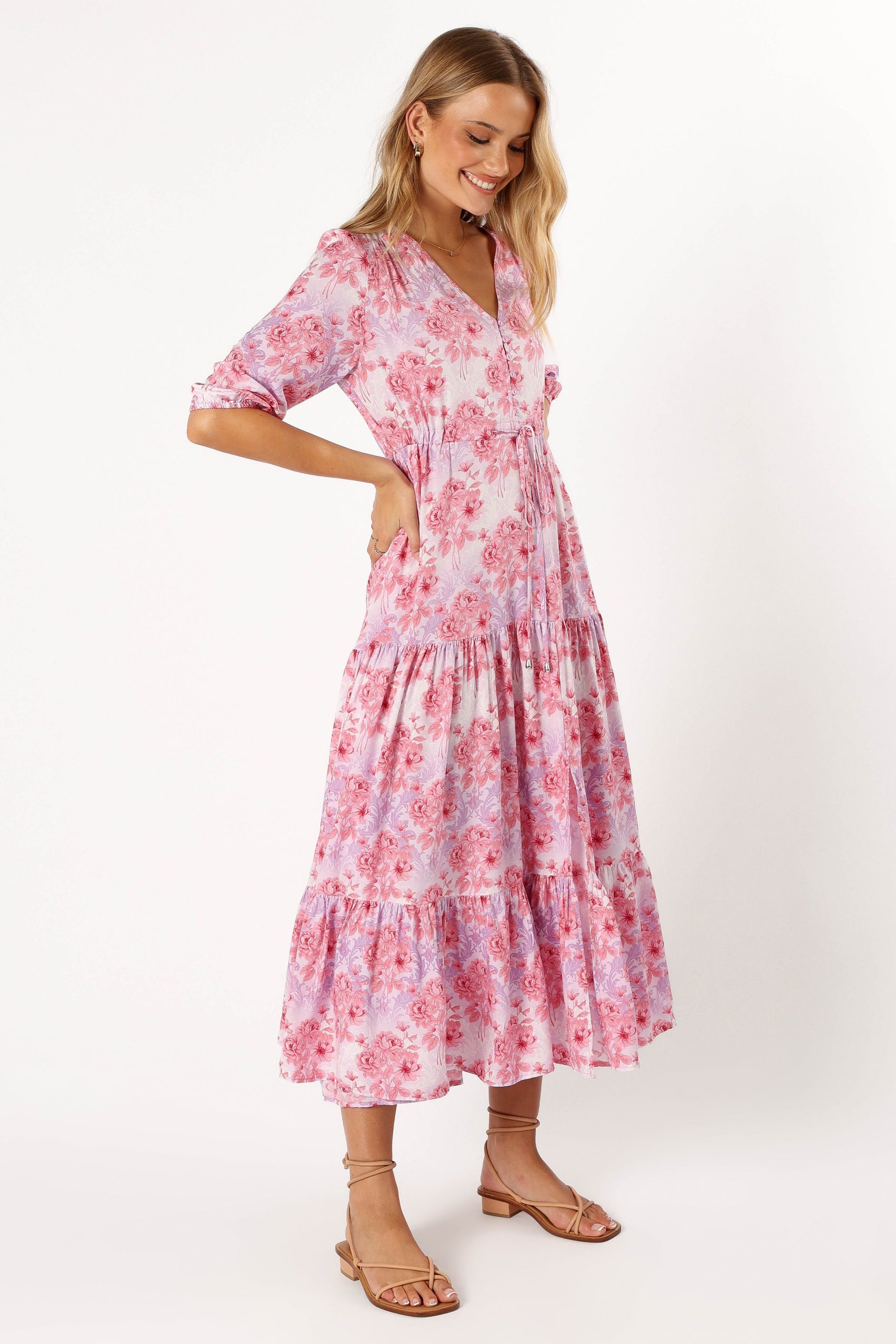 Kelda Dress - Pink/Purple - Image 5
