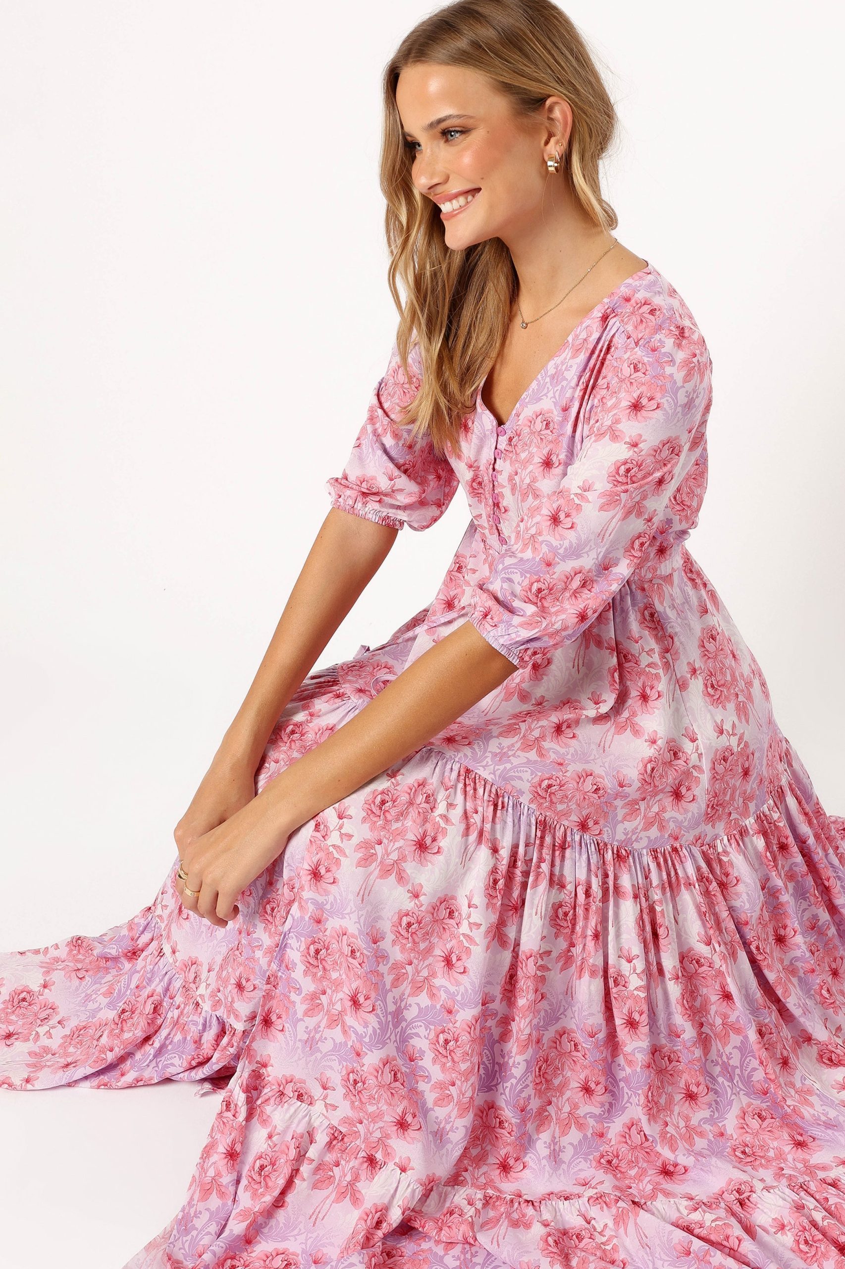 Kelda Dress - Pink/Purple - Image 2