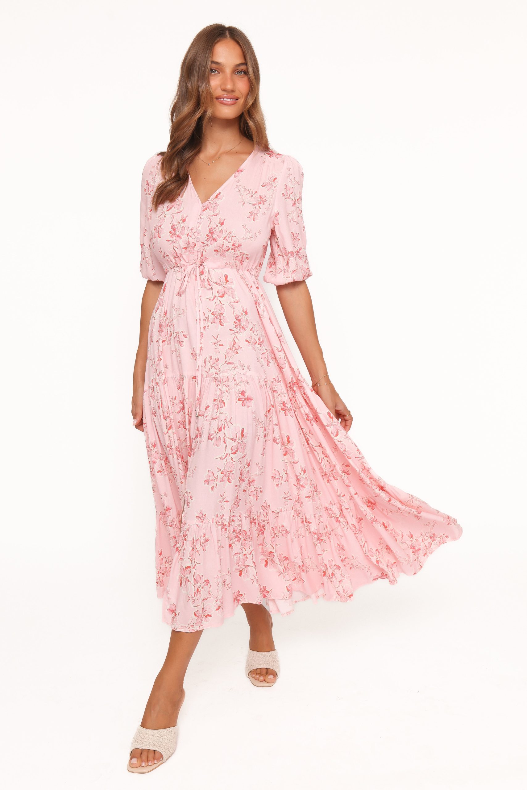 Kelda Dress - Rose Pink Floral - Image 6