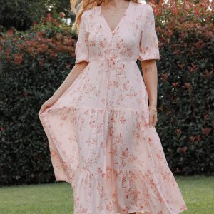 Kelda Dress - Rose Pink Floral