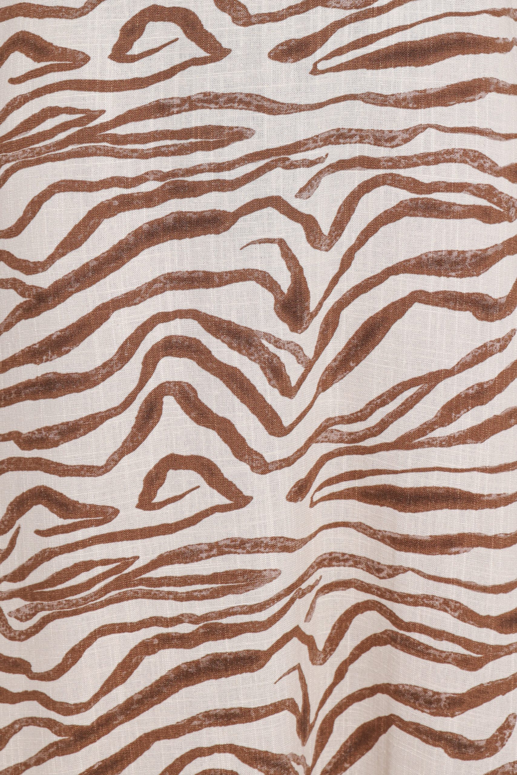 Kelsie Midi Dress - Brown Zebra - Image 6