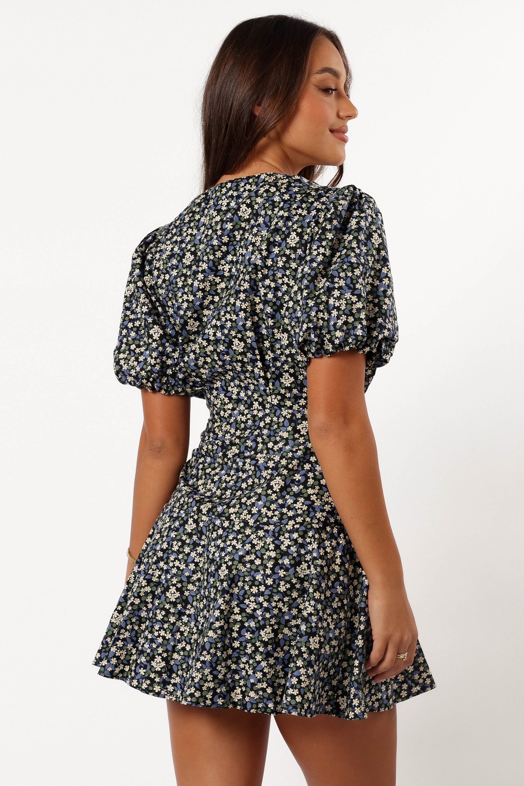 Kenn Wrap Mini Dress - Indigo Vanilla - Image 4