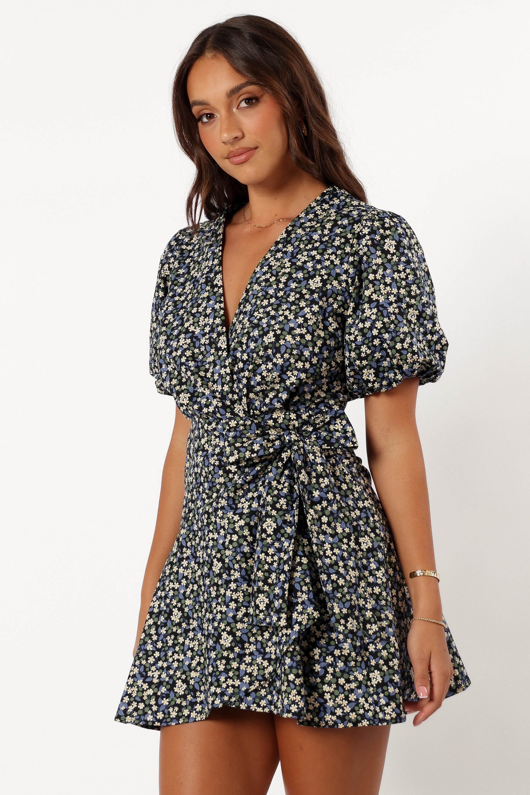Kenn Wrap Mini Dress - Indigo Vanilla - Image 3