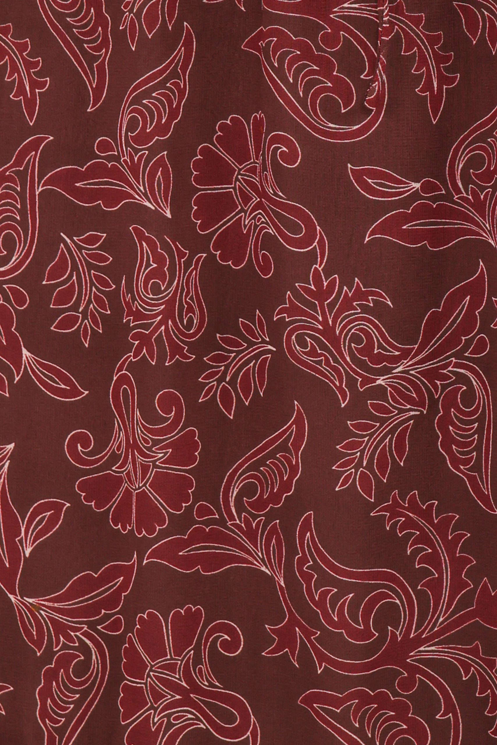 Keziah Long Sleeve Maxi Dress - Burgundy Paisley - Image 6