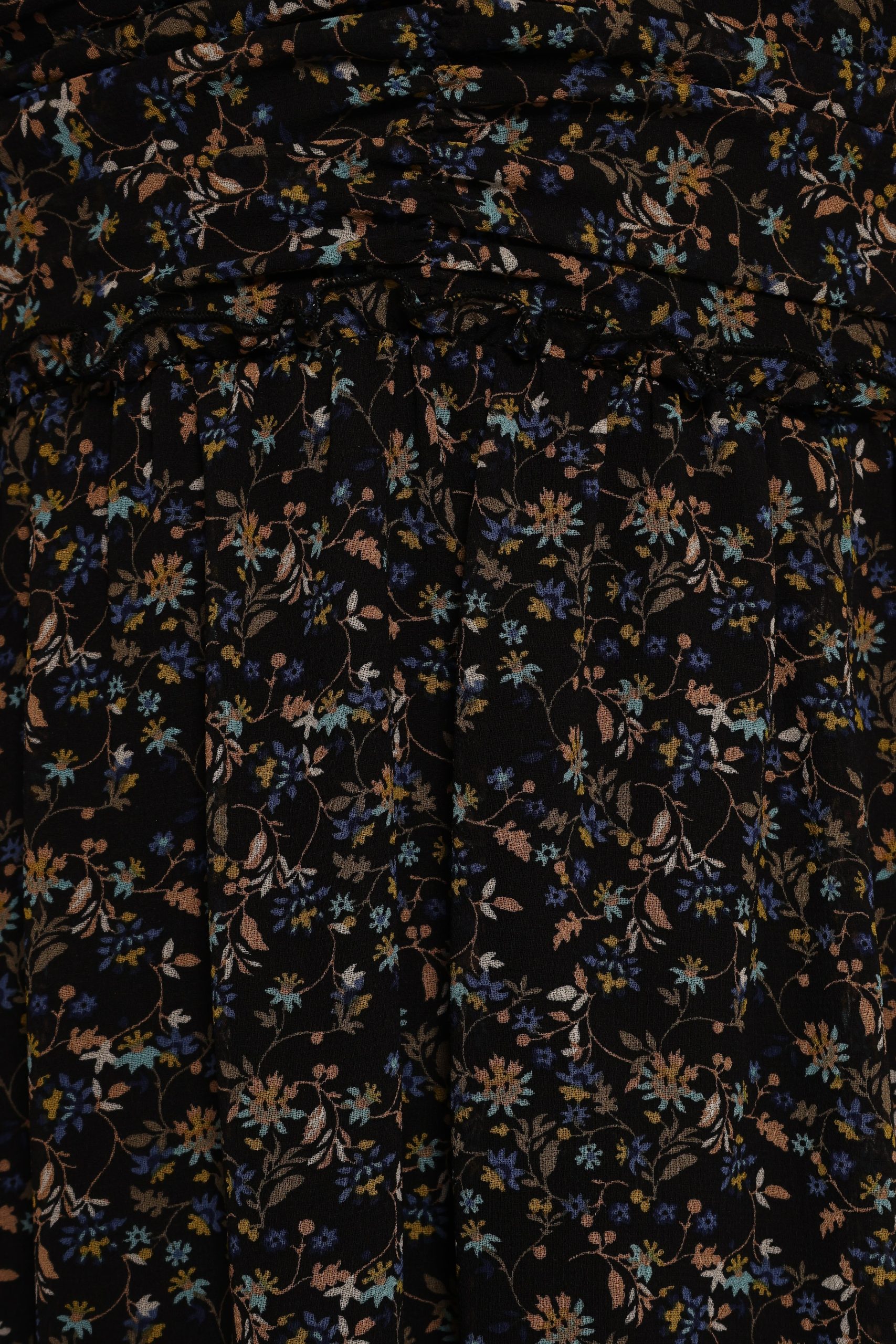 Keziah Long Sleeve Maxi Dress - Navy Ditsy Floral - Image 7