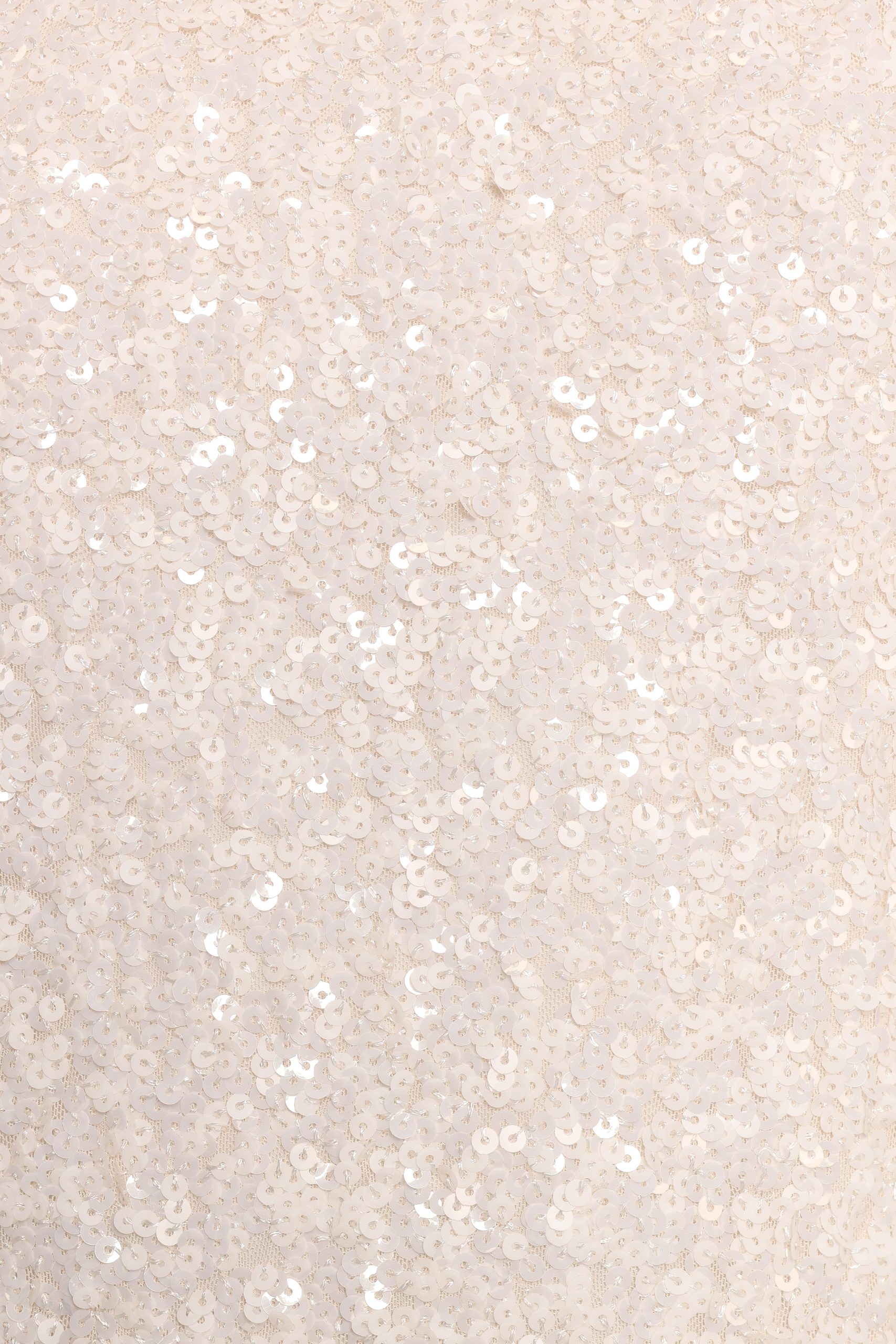 Kezie Sequin Mini Dress - Cream - Image 8