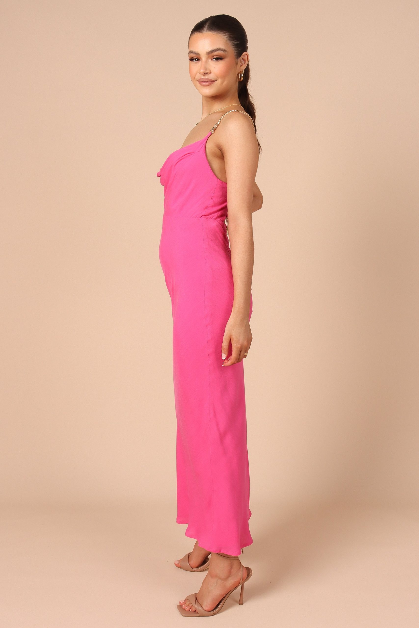 Khaleesi Slip Midi Dress - Pink - Image 6