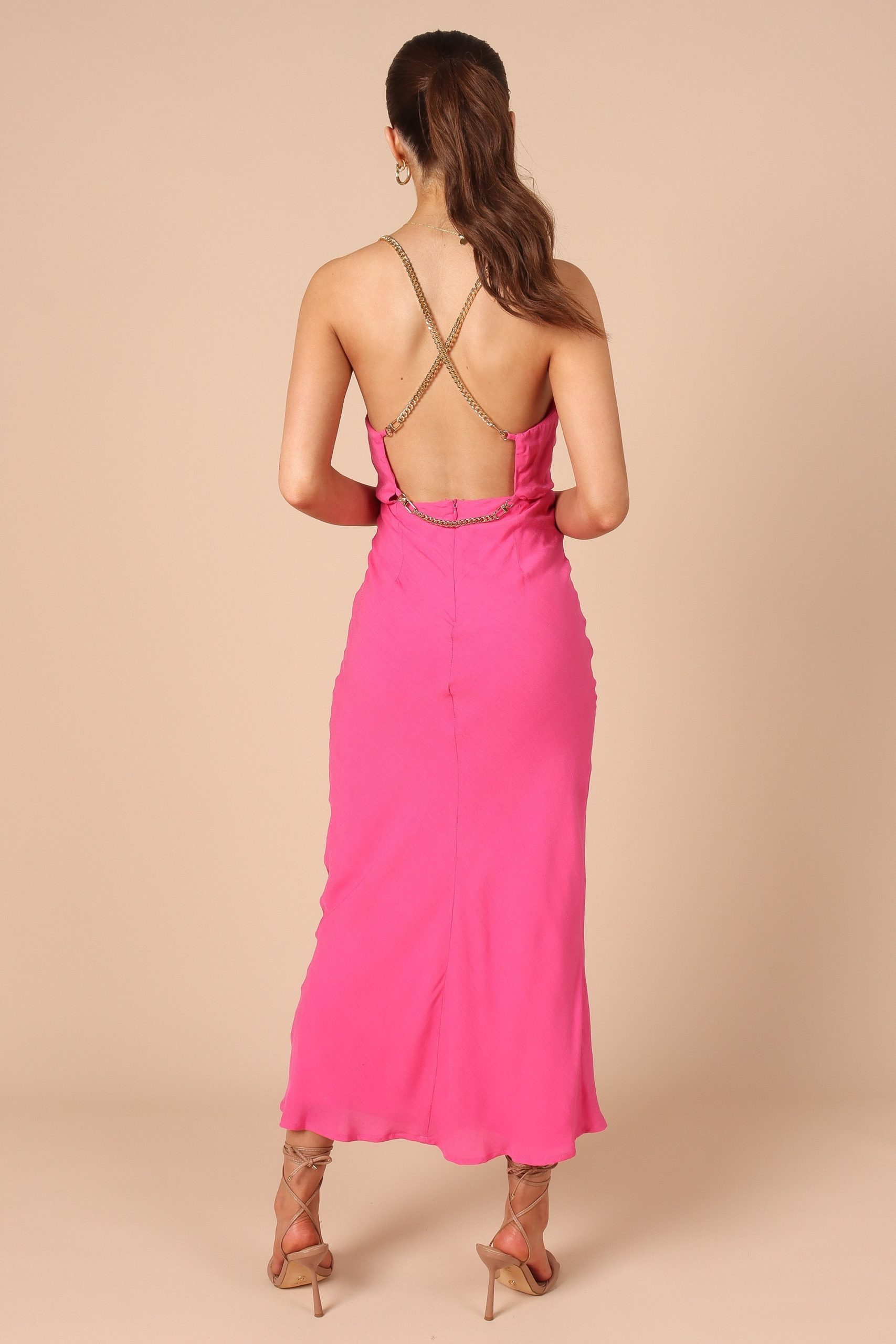 Khaleesi Slip Midi Dress - Pink - Image 9