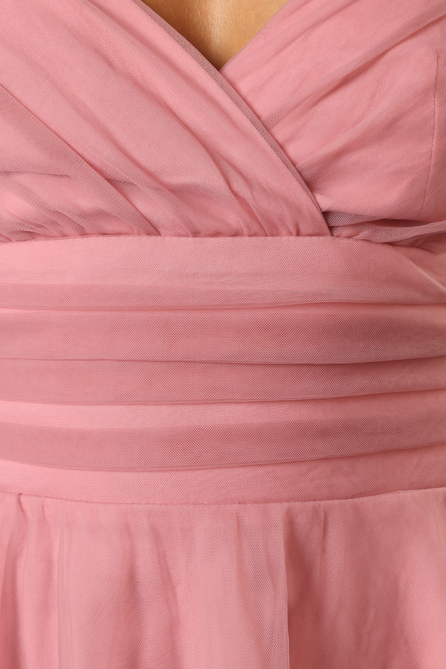 Kienna Tulle Mini Dress - Pink - Image 8
