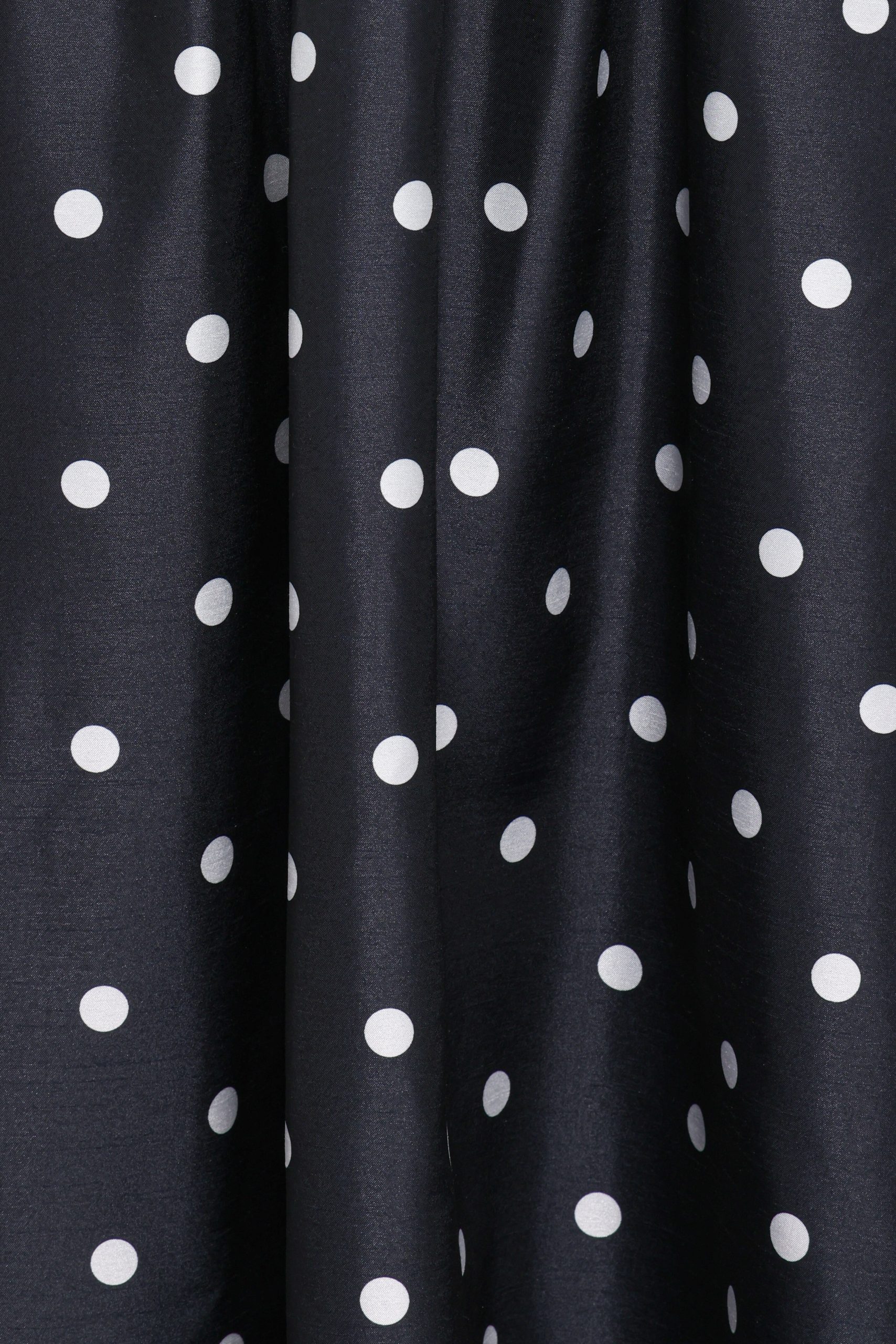 Kimbra Strapless Midi Dress - Black Polka Dot - Image 7