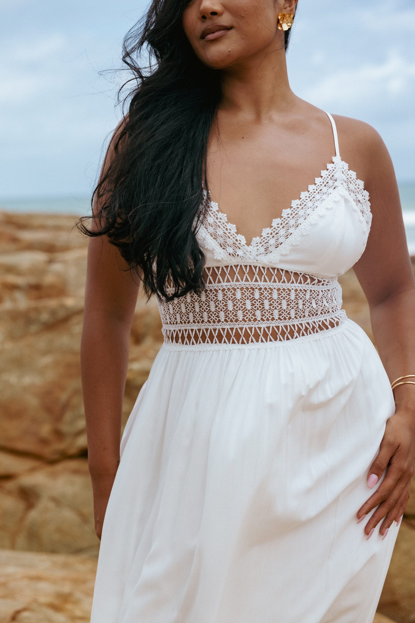 Kiran Maxi Dress - White - Image 2