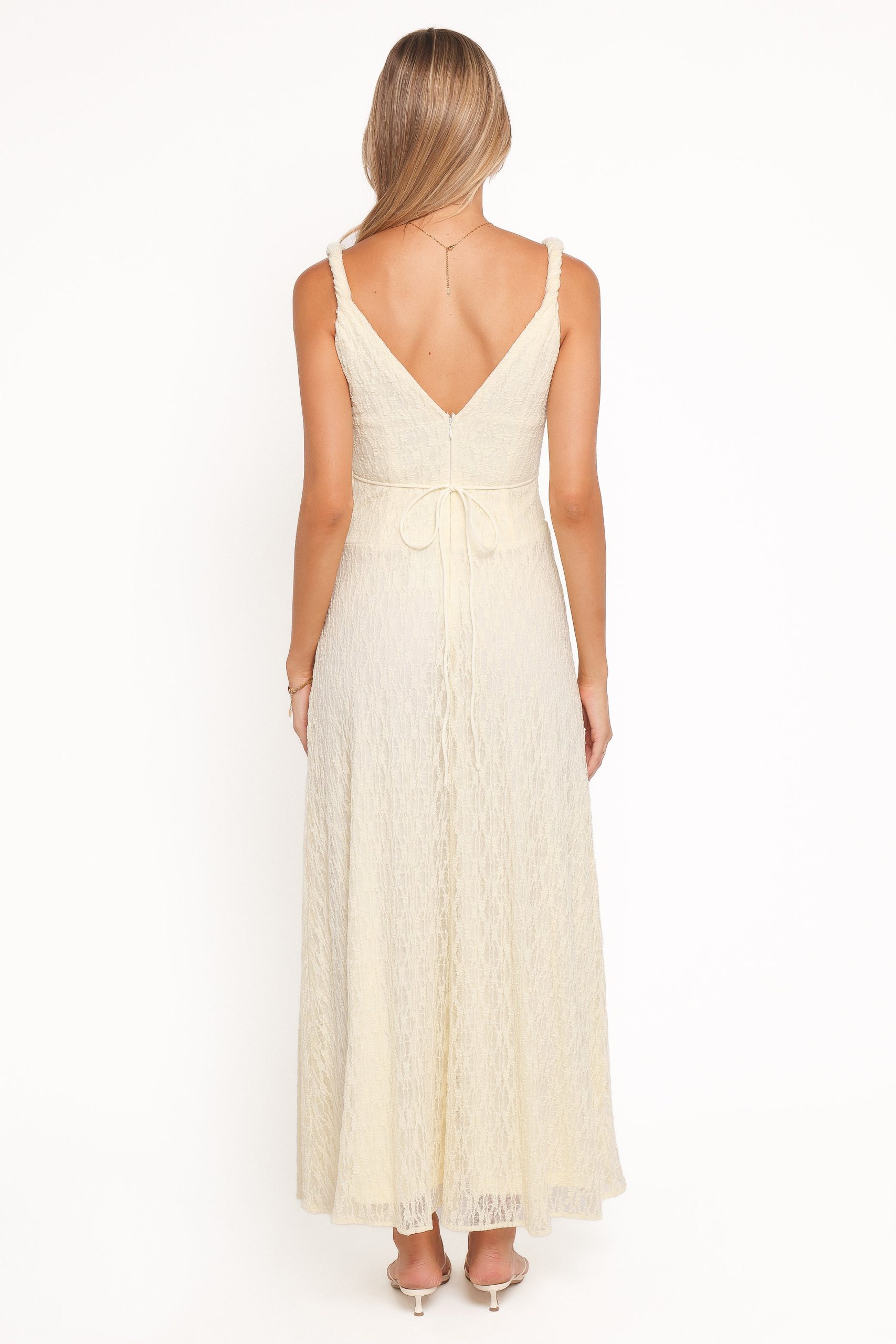 Kirsten Lace Maxi Dress - Yellow - Image 4