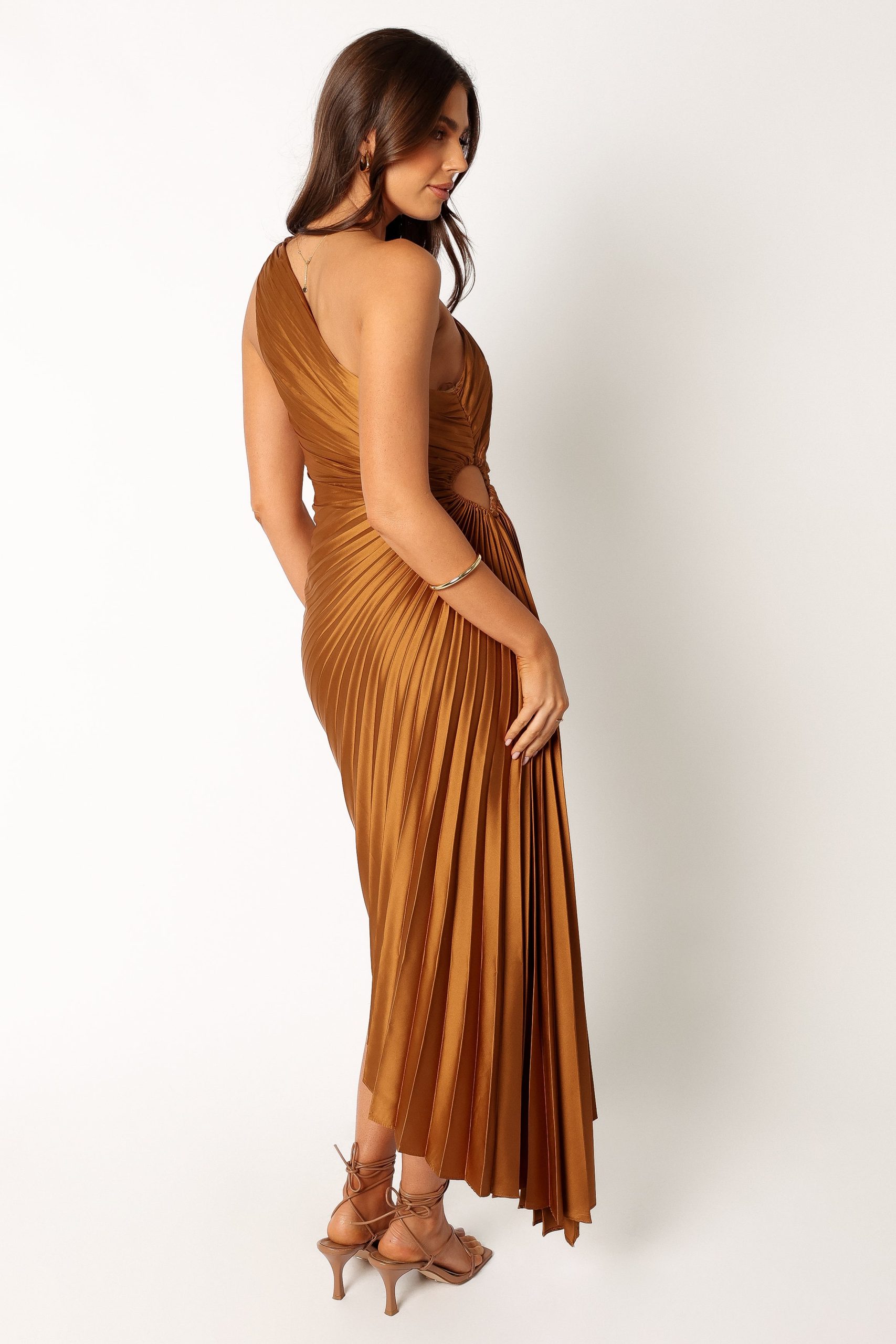 Kleo One Shoulder Maxi Dress - Golden Ochre - Image 5