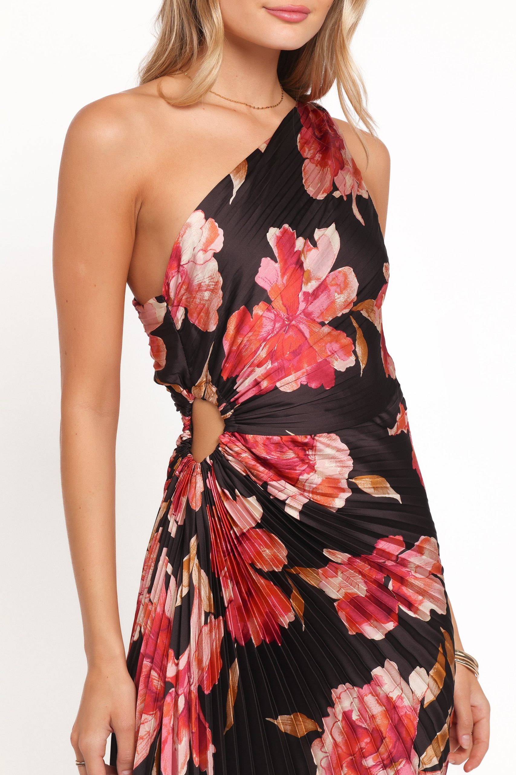 Kleo One Shoulder Maxi Dress - Midnight Orchid - Image 2