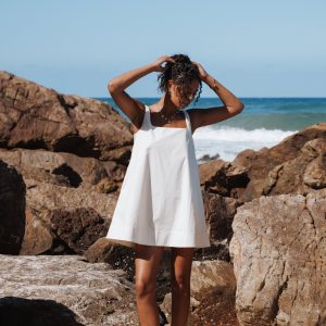 Kora Mini Dress - Chalk White