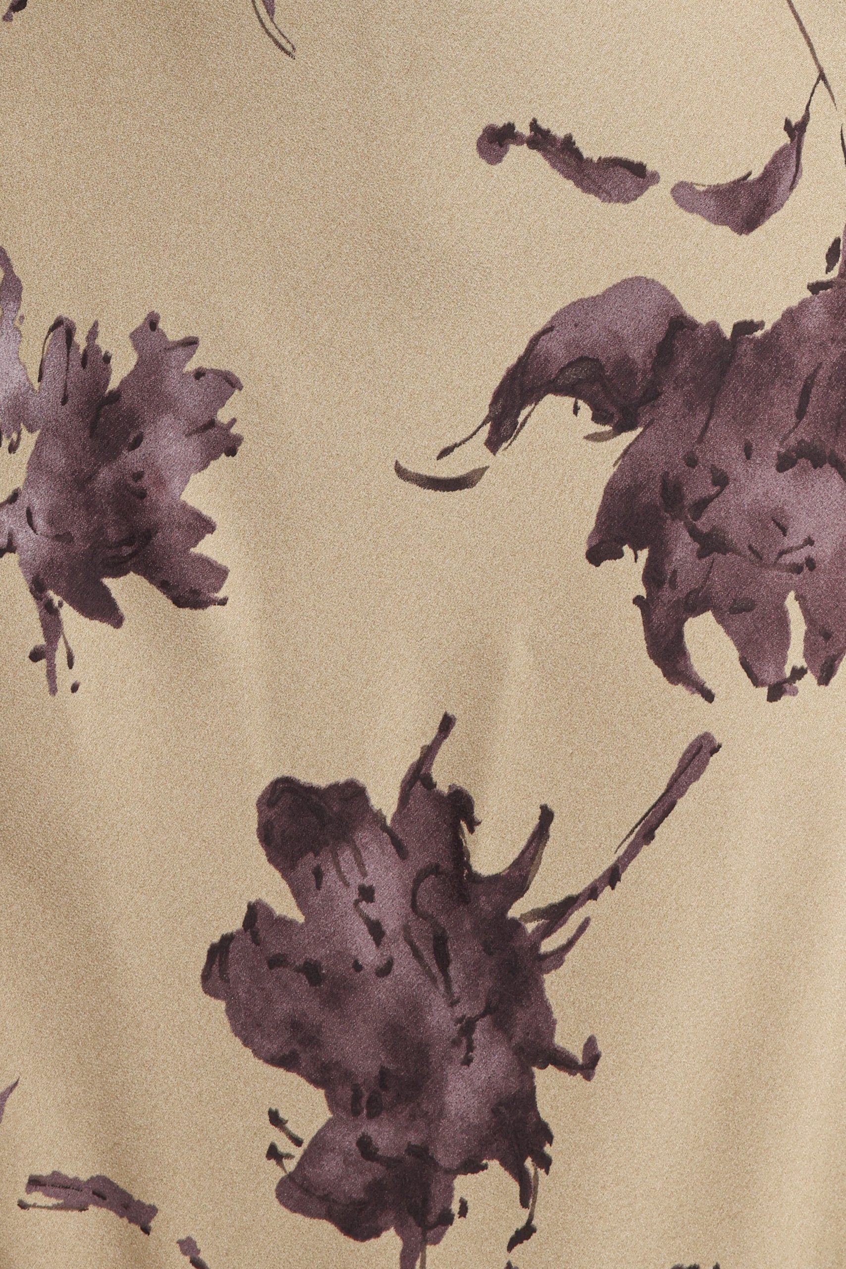 Kristyn Long Sleeve Midi Dress - Olive Floral - Image 7