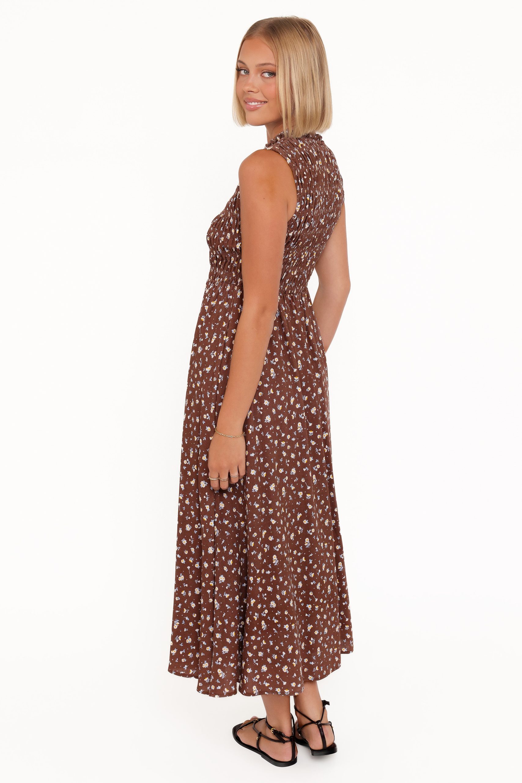 Lanna Maxi Dress - Brown Floral - Image 5