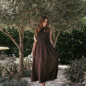 Lanna Maxi Dress - Chocolate