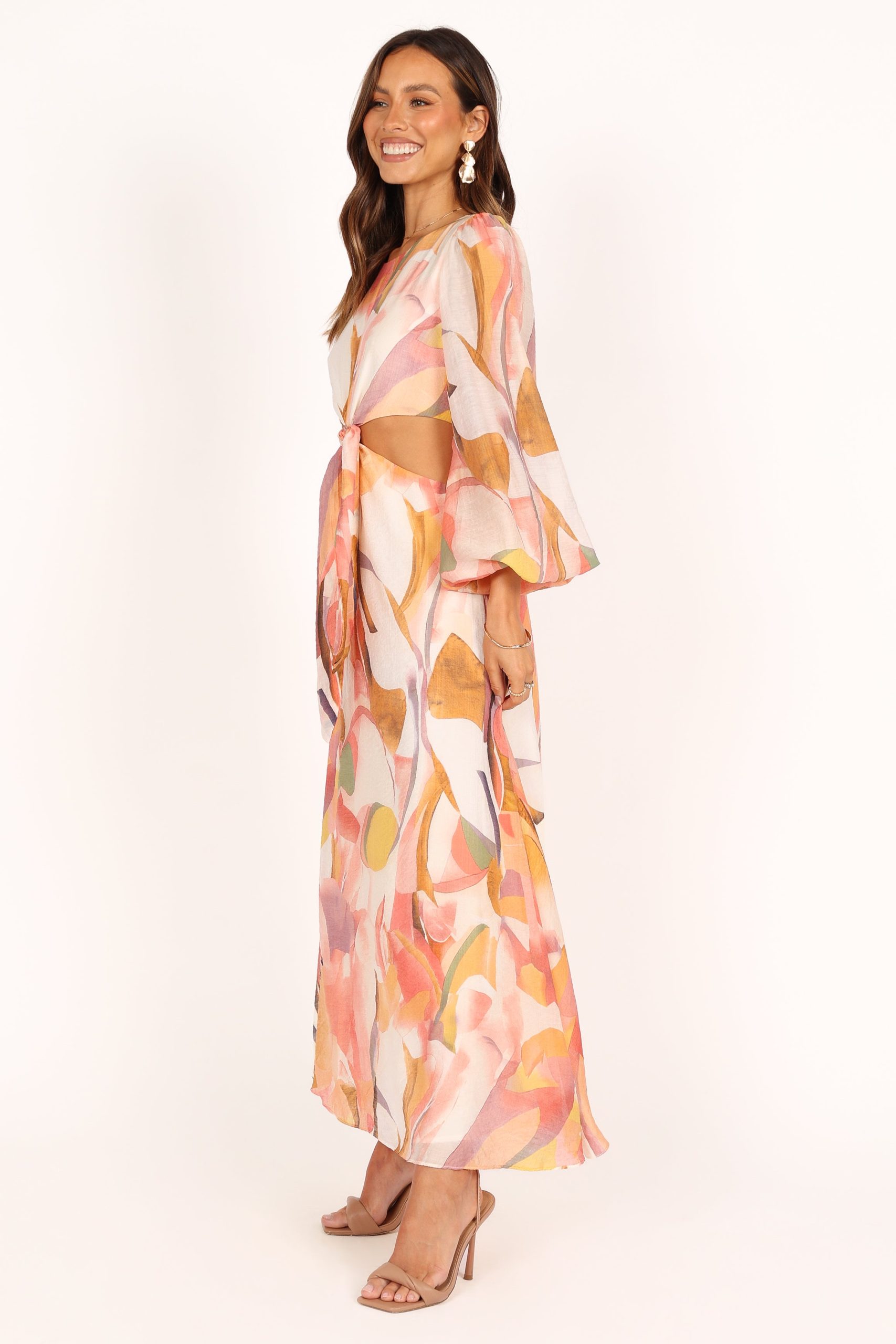 Laquin Long Sleeve Maxi Dress - Pink - Image 4