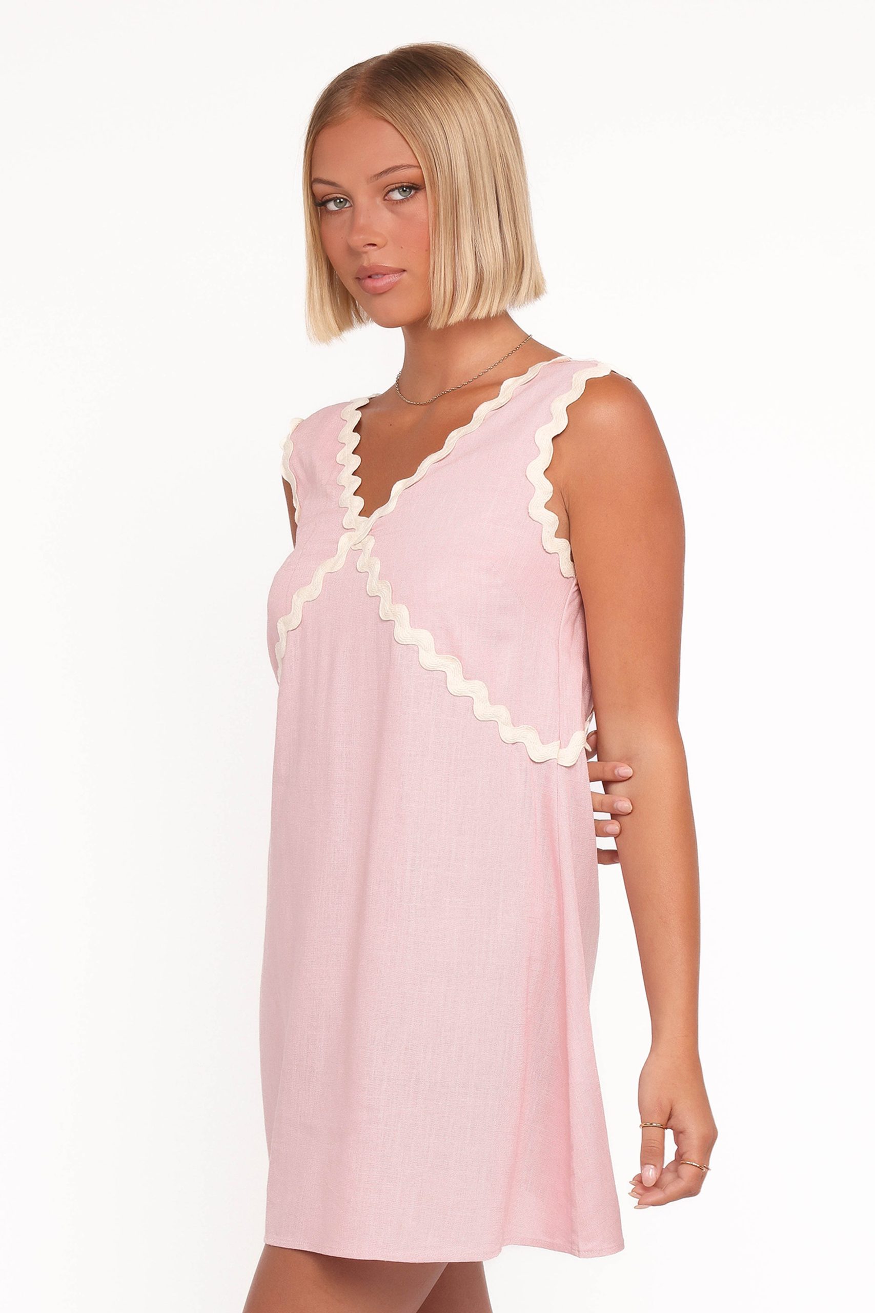 Lark Mini Dress - Pink - Image 5