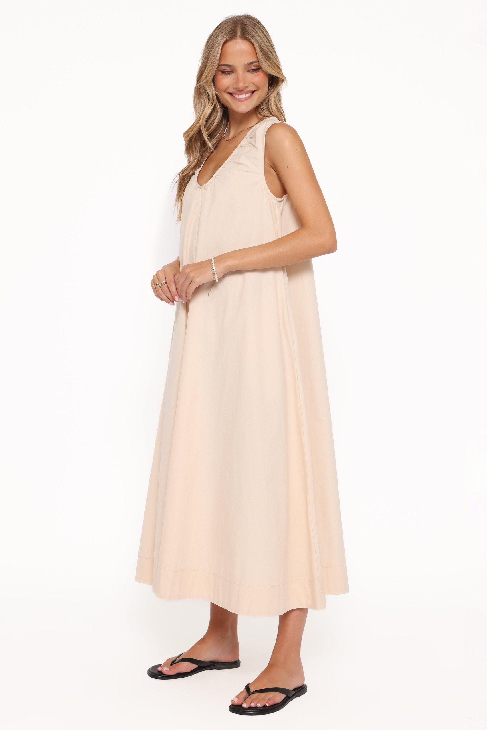 Laurita Maxi Dress - Oatmeal - Image 4