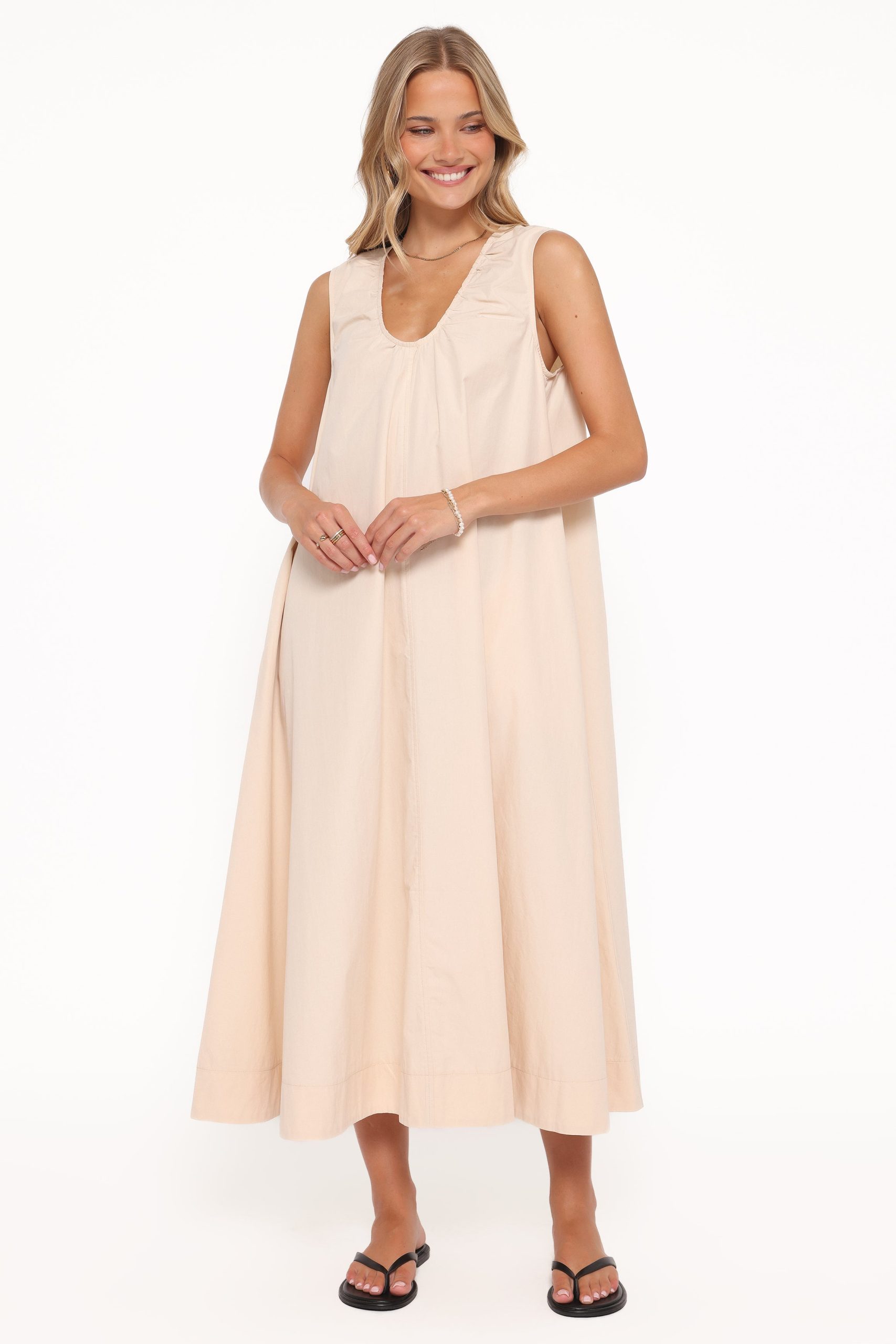 Laurita Maxi Dress - Oatmeal - Image 2
