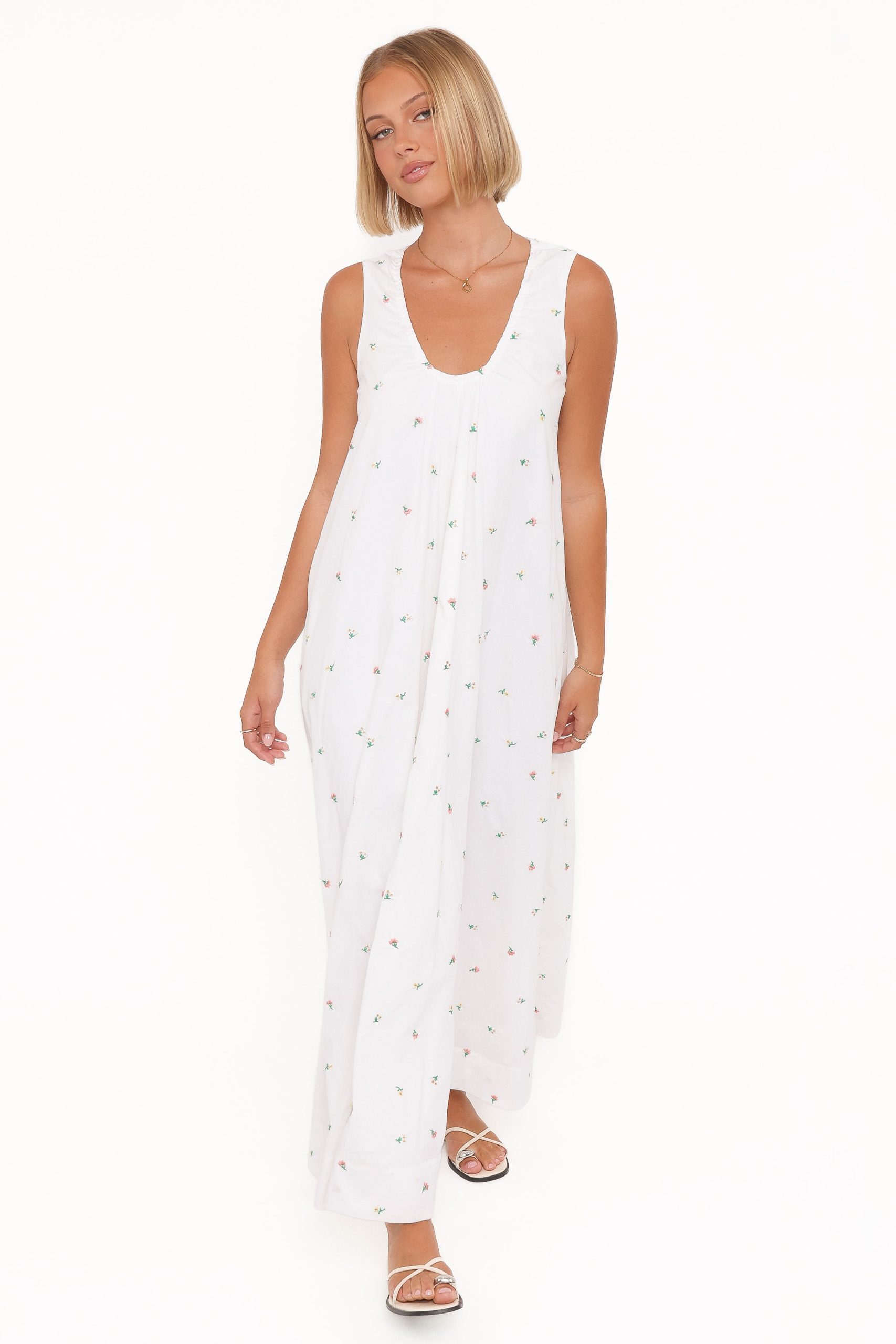 Laurita Maxi Dress - White Floral - Image 2