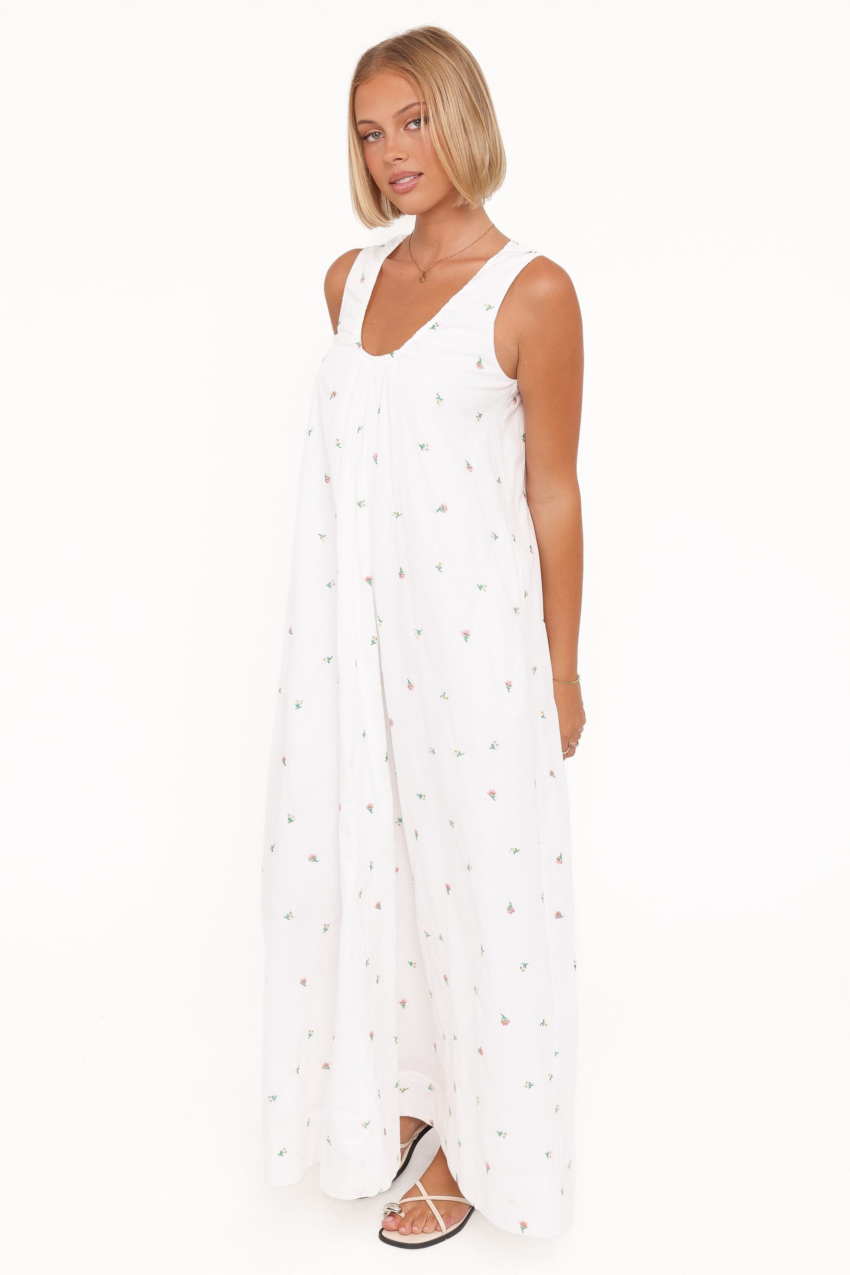Laurita Maxi Dress - White Floral - Image 4