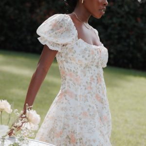 Lavia Mini Dress - White Multi Floral
