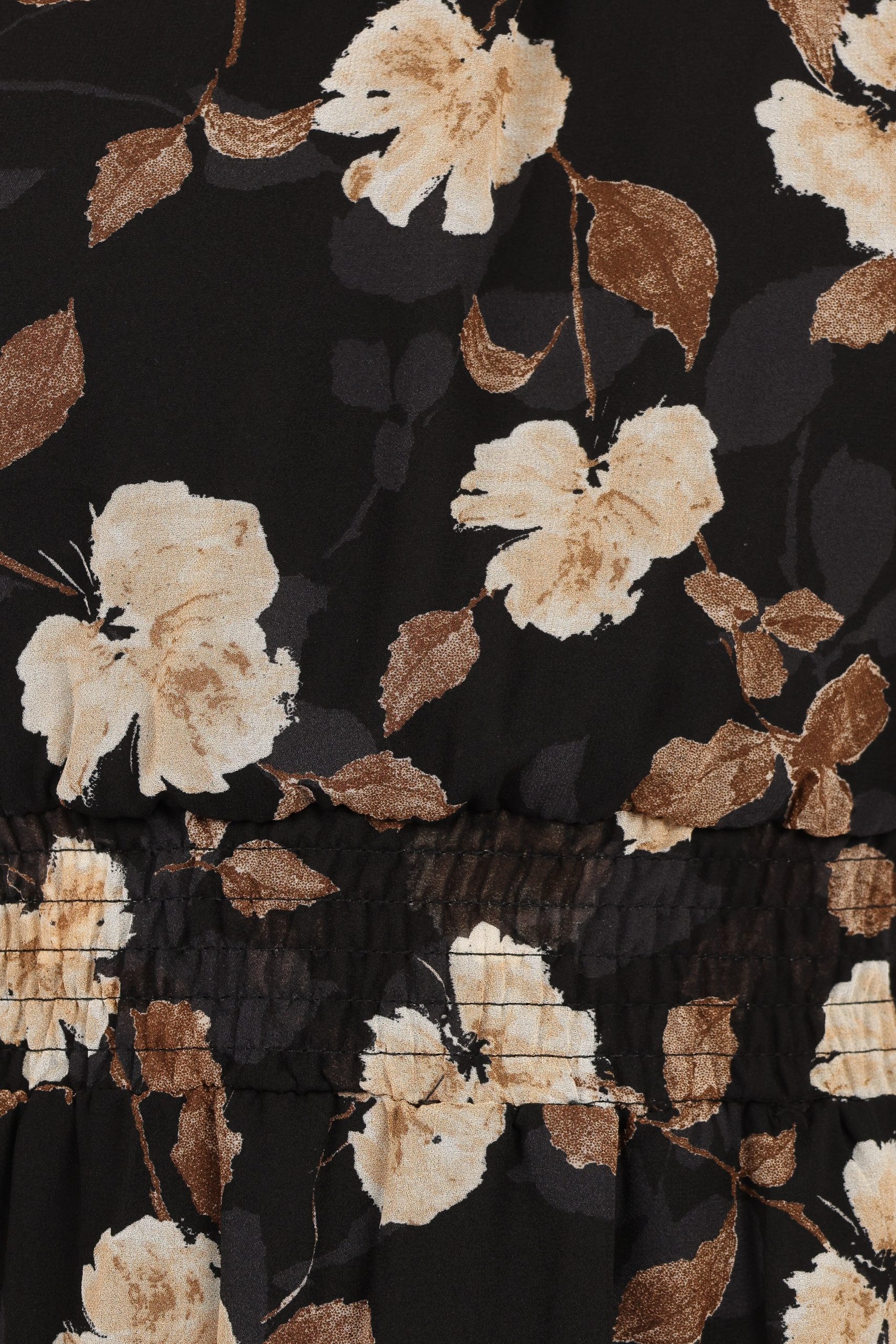 Layley One Shoulder Maxi Dress - Black Floral - Image 7