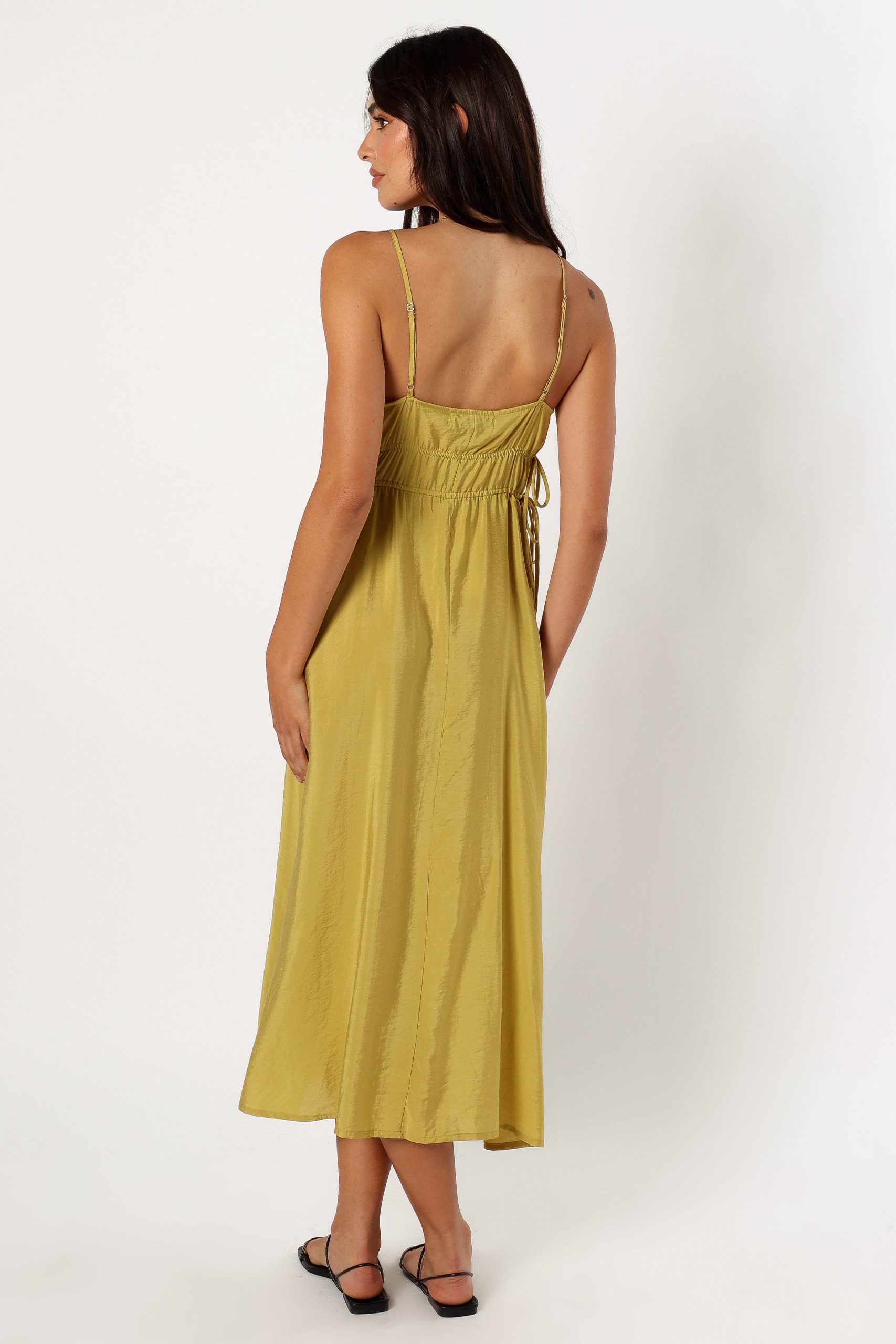 Layton Midi Dress - Olive - Image 4