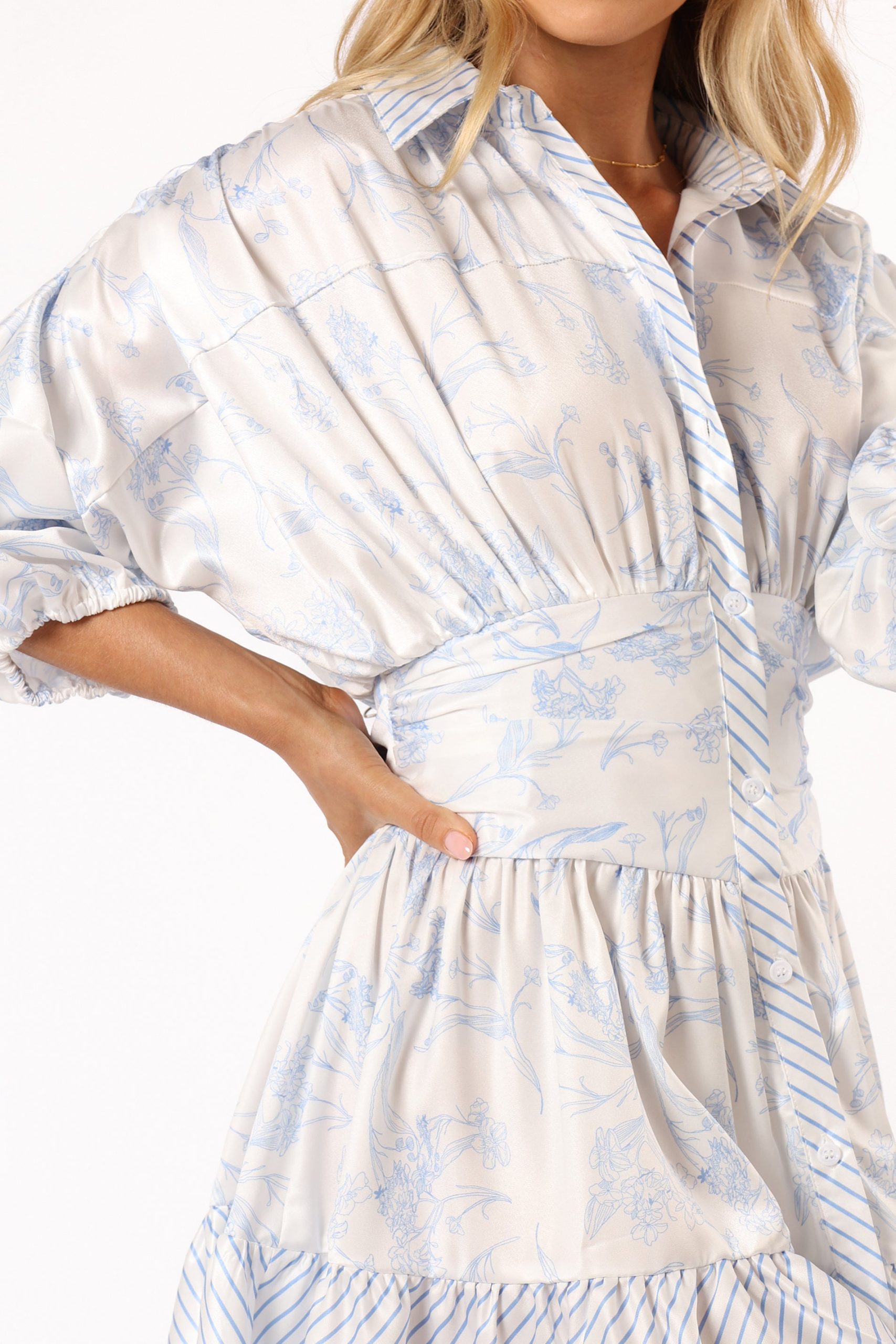 Leigha Mini Dress - Blue - Image 6