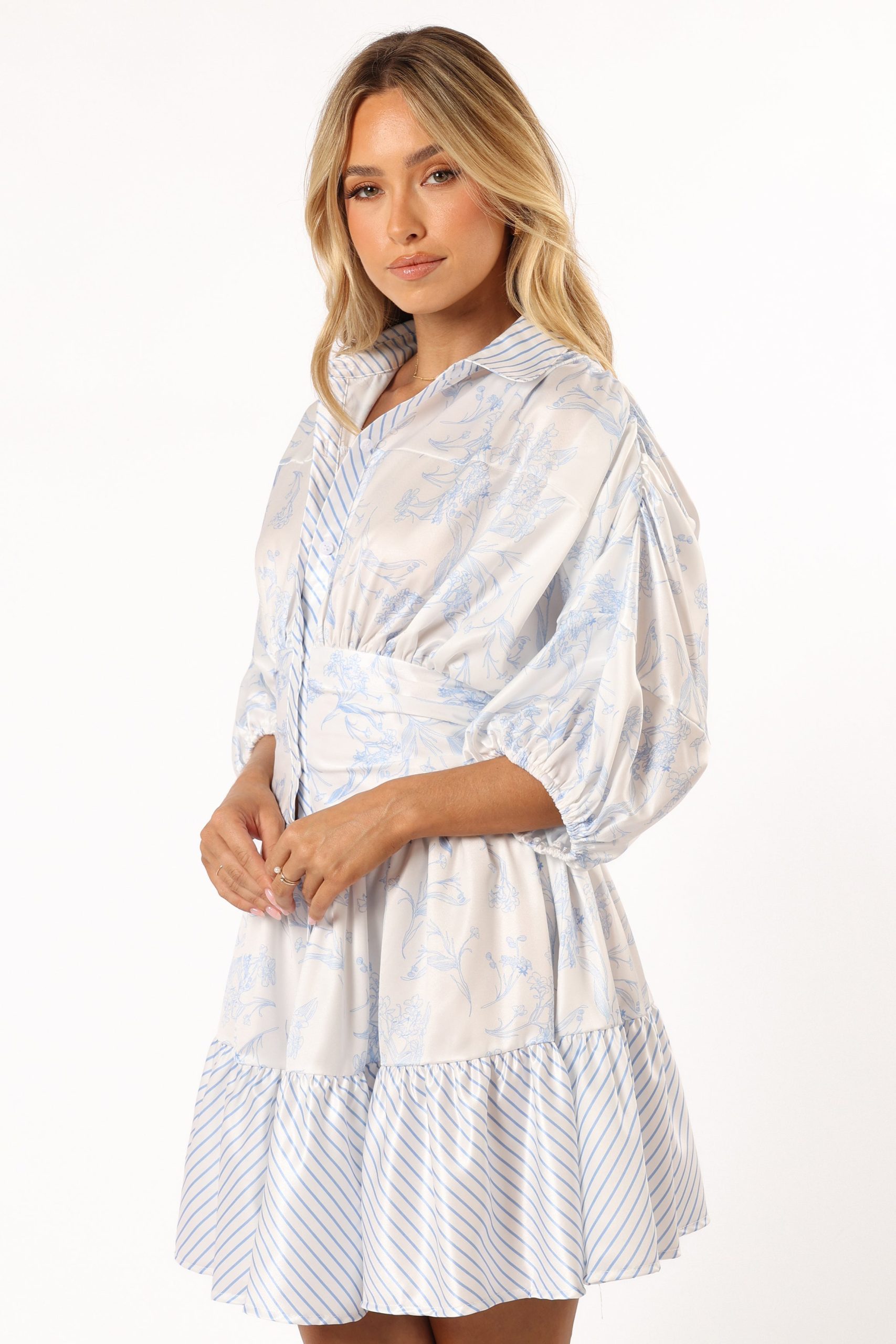 Leigha Mini Dress - Blue - Image 4