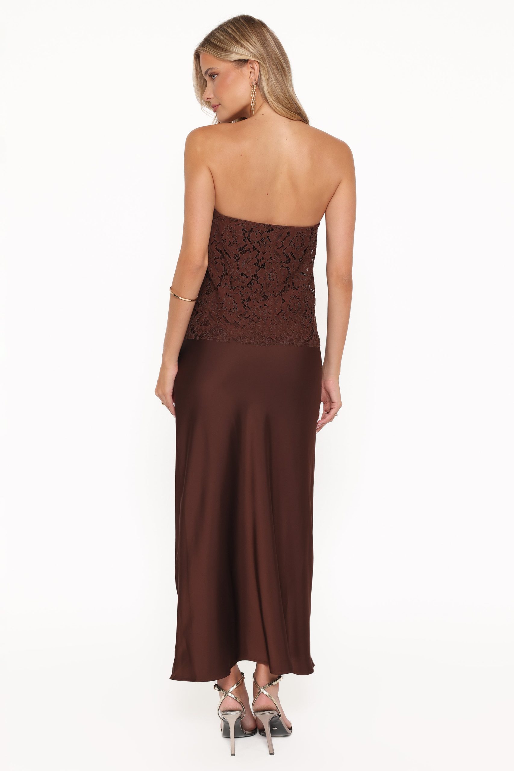 Lelita Strapless Maxi Dress - Brown - Image 5
