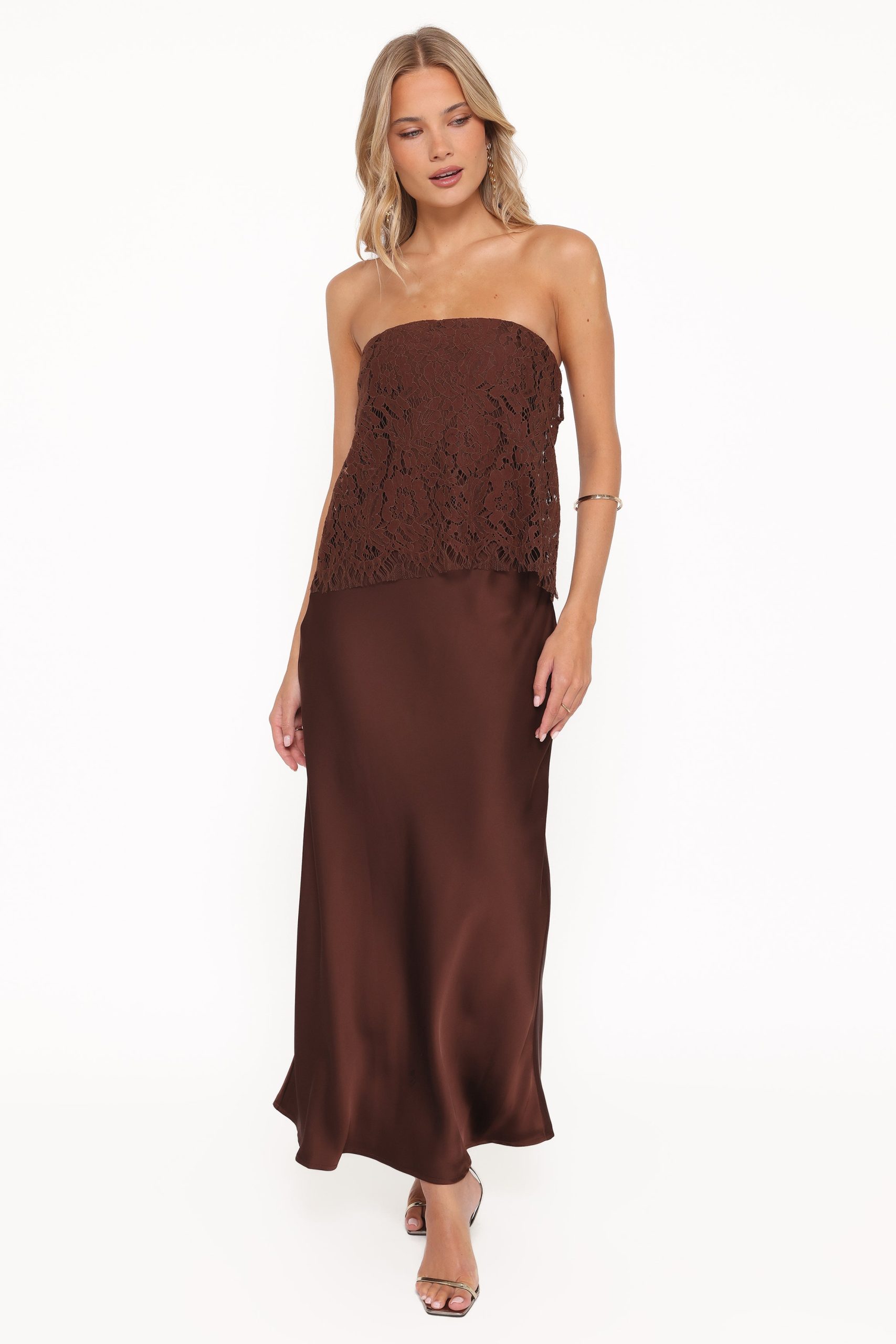Lelita Strapless Maxi Dress - Brown - Image 6