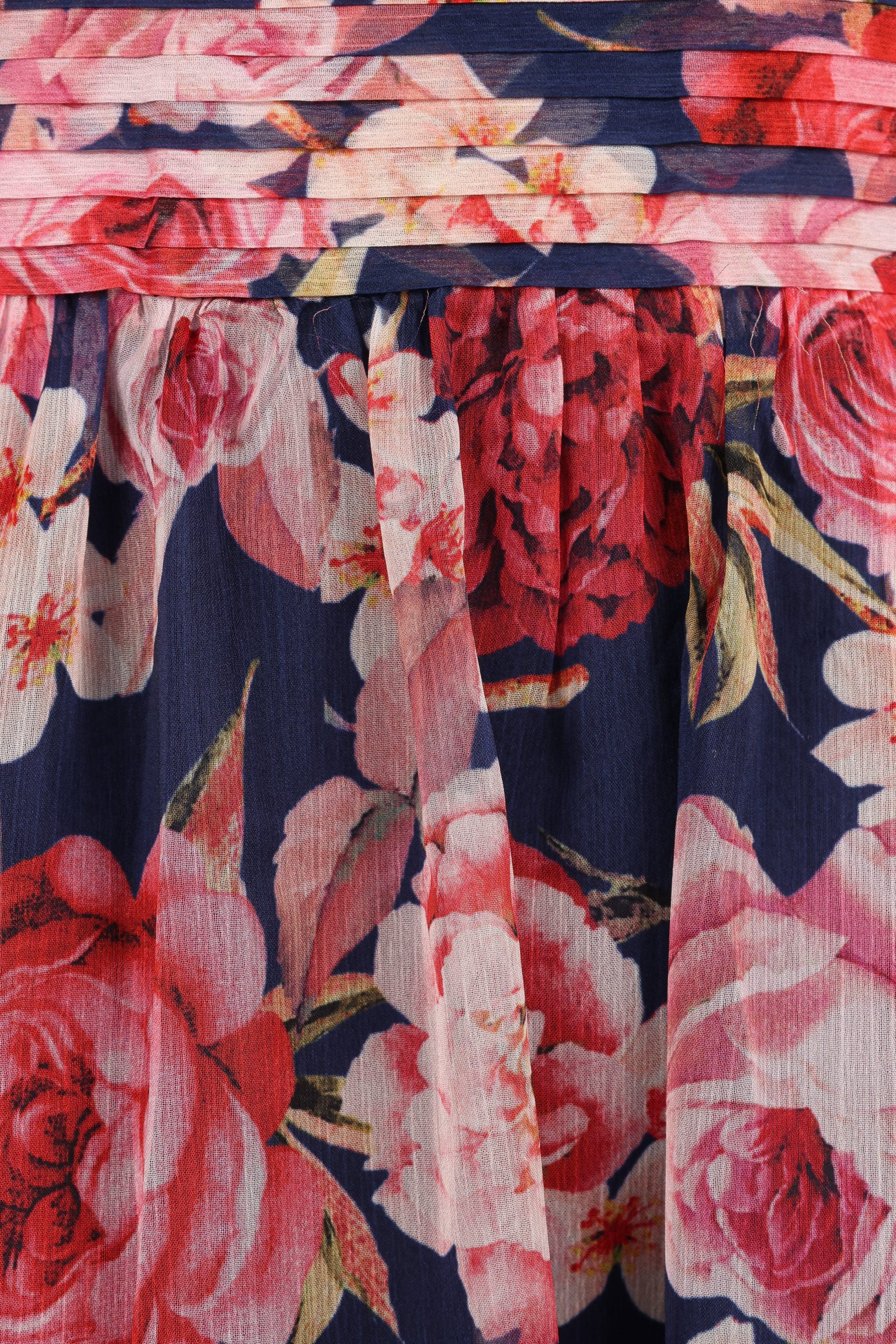 Lennon Halterneck Maxi Dress - Navy Floral - Image 9