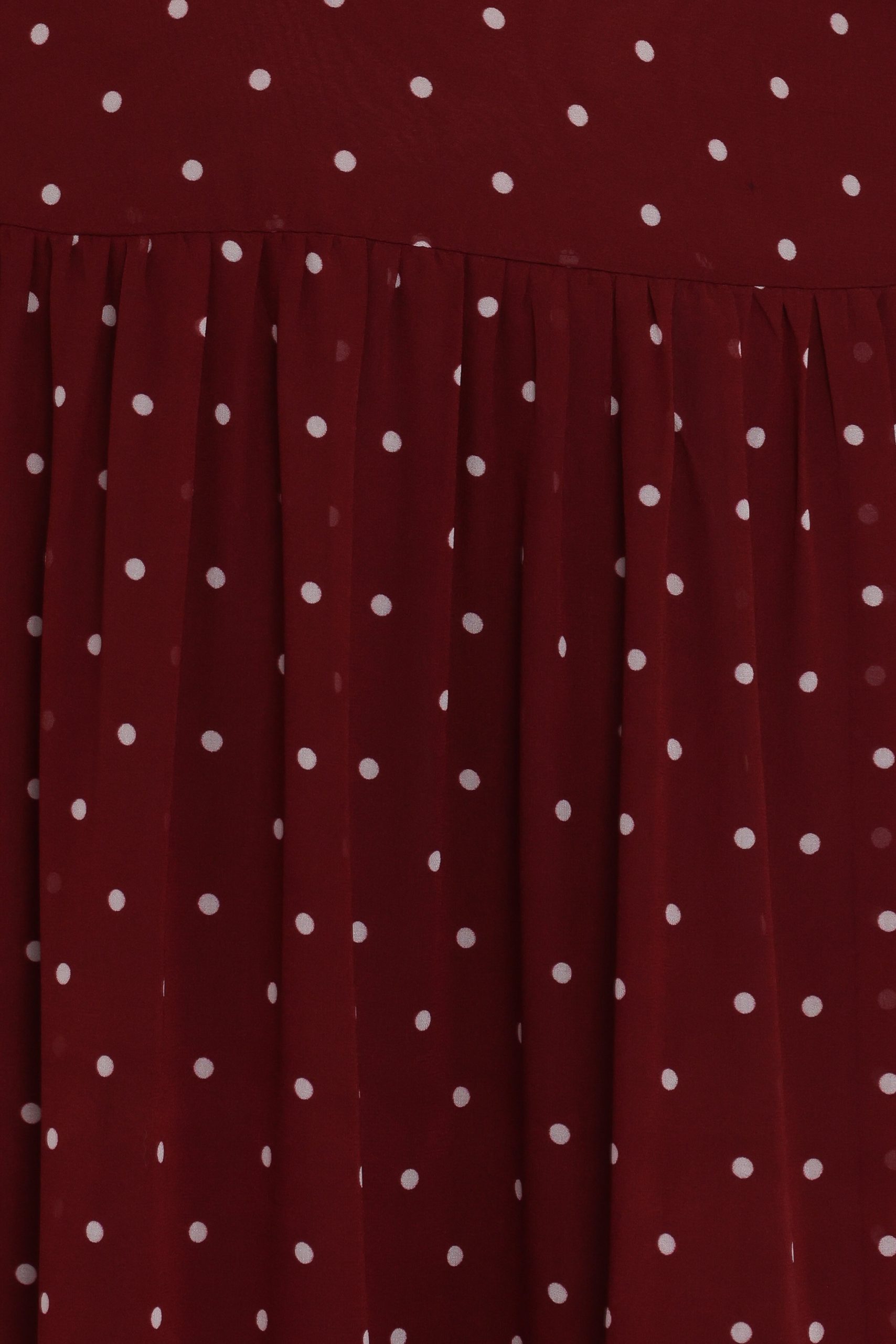 Leona Halterneck Maxi Dress - Red Polka Dot - Image 5