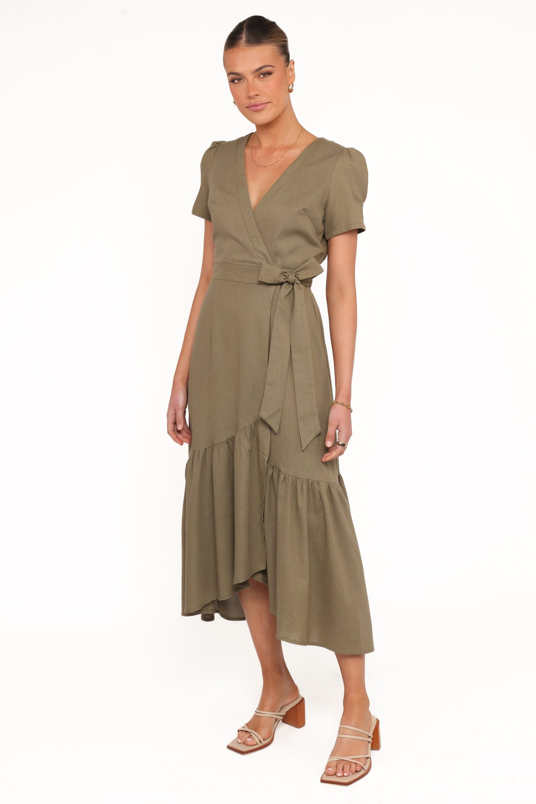 Leontine Midi Dress - Olive - Image 3