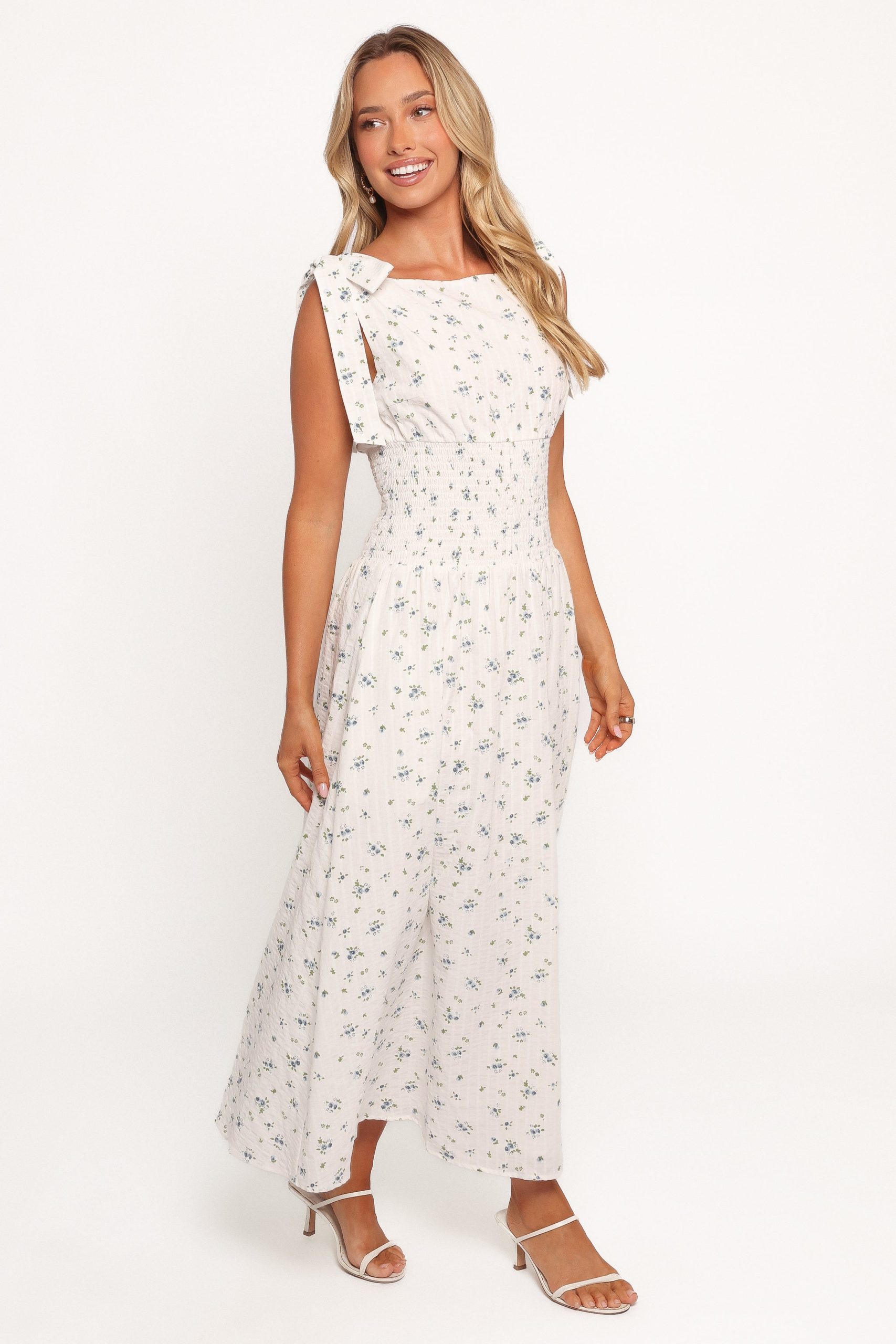 Leticia Midi Dress - Blue Ditsy Floral - Image 6