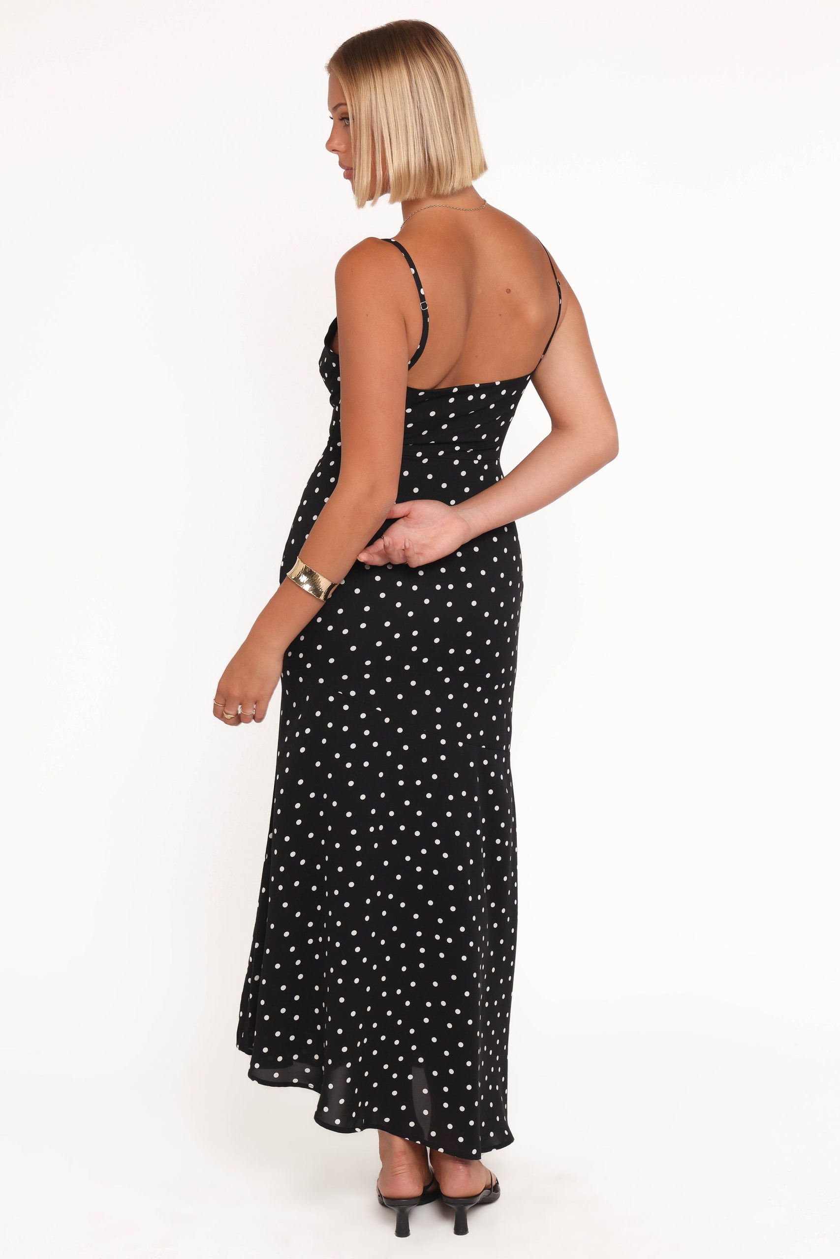 Lexia Midi Dress - Black Polka Dot - Image 4