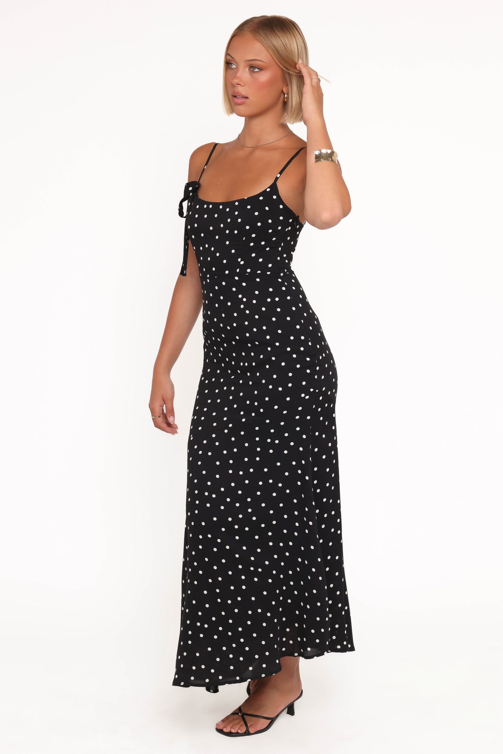 Lexia Midi Dress - Black Polka Dot - Image 3