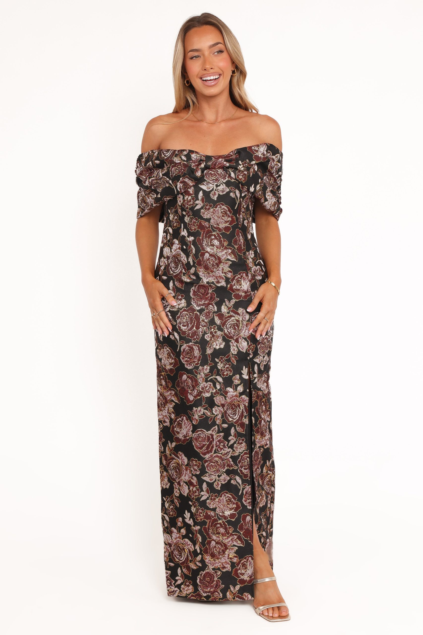Lilia Maxi Dress - Black Floral - Image 2