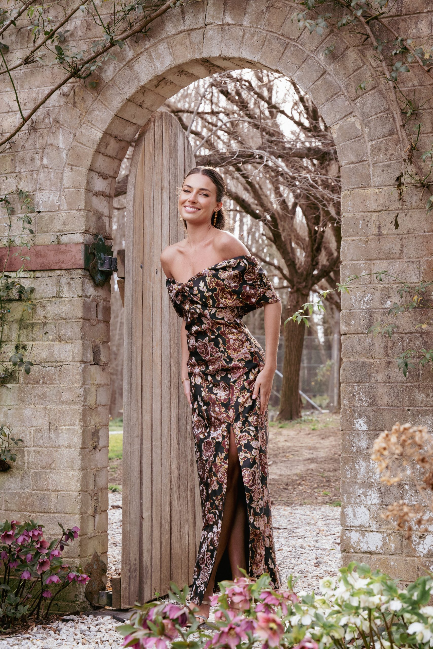 Lilia Maxi Dress - Black Floral - Image 7